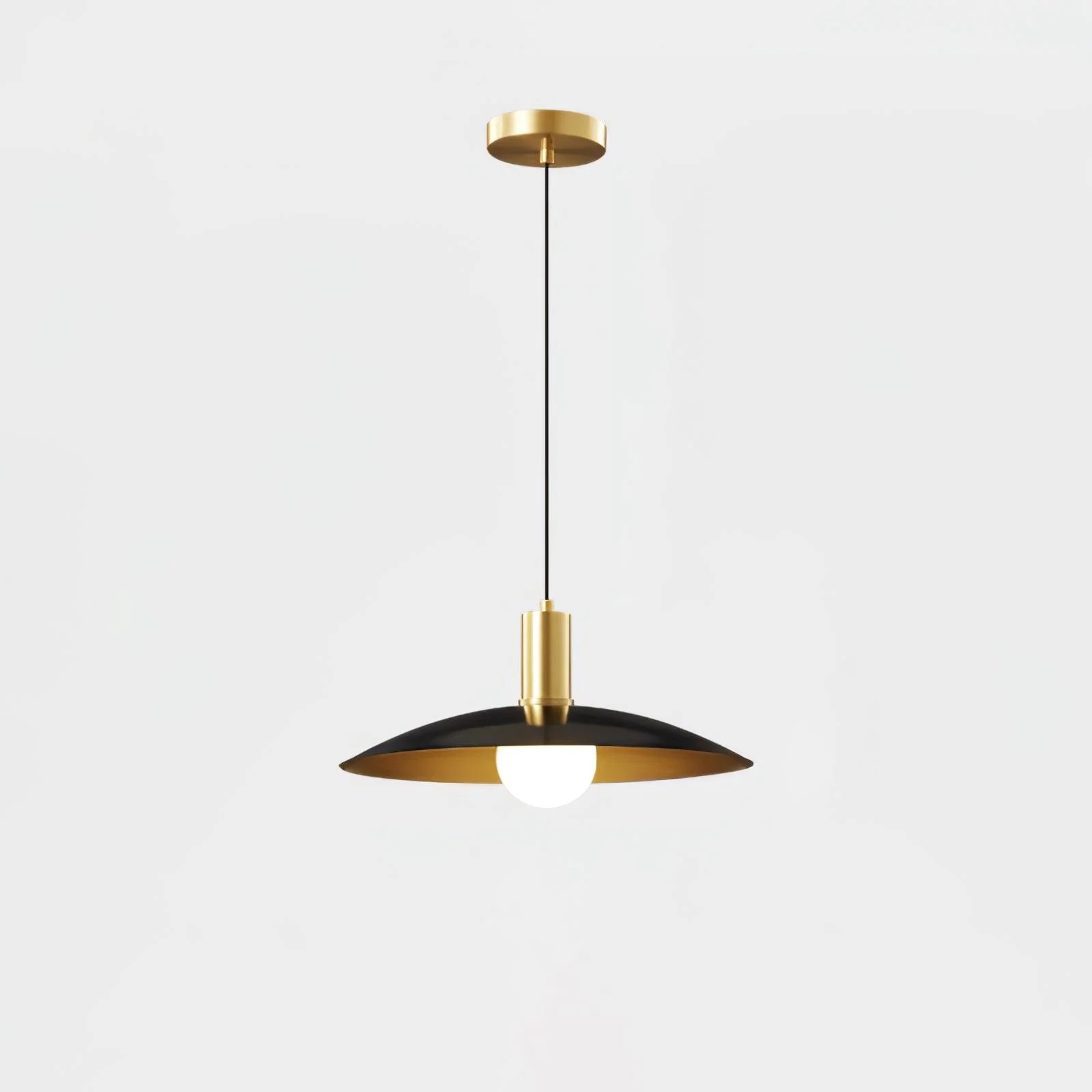 Thalora Brass & Glass Classic Pendant Lamp - Image 5