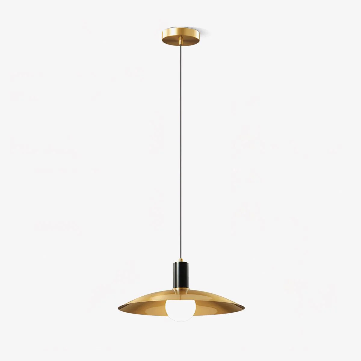 Thalora Brass & Glass Classic Pendant Lamp - Image 6