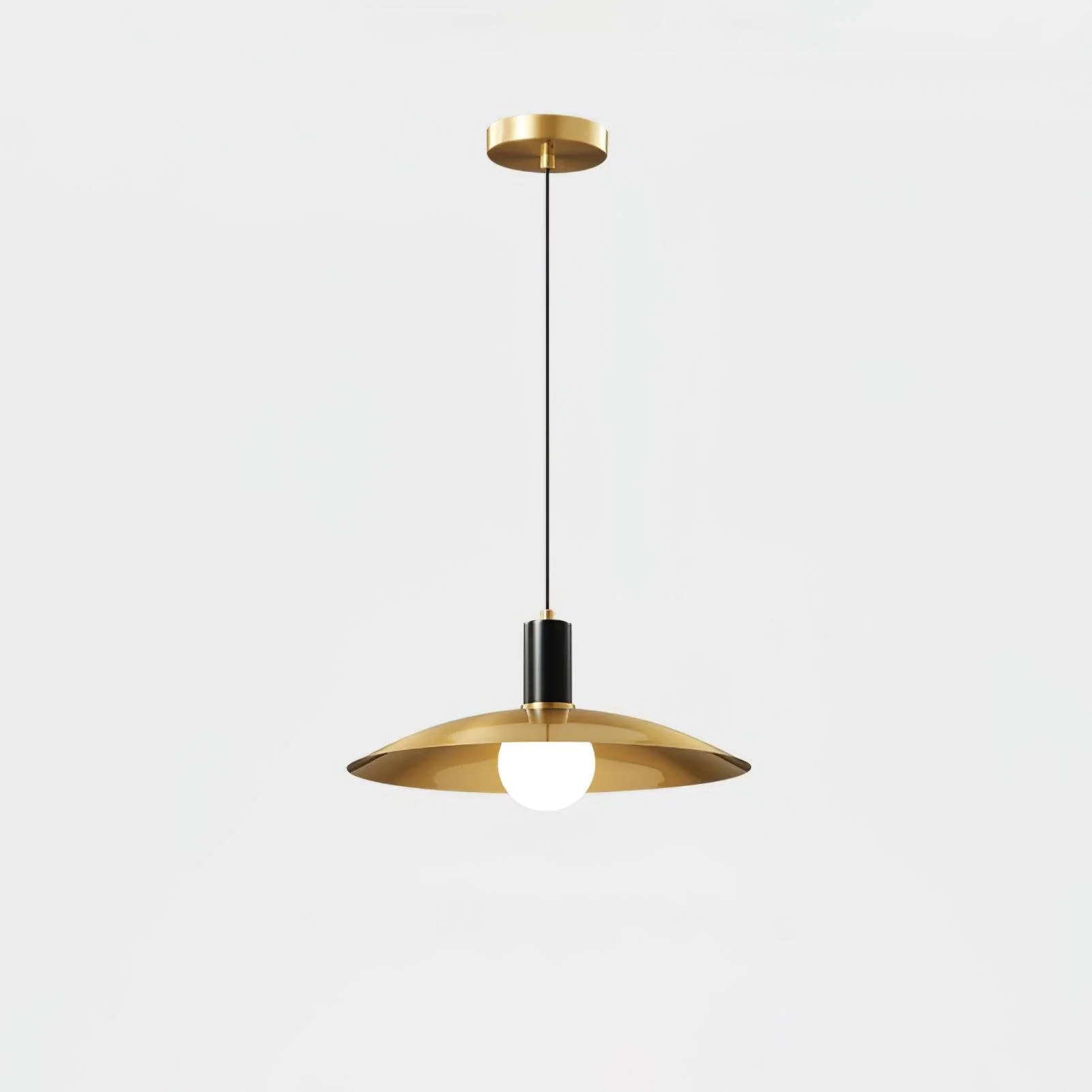 Thalora Brass & Glass Classic Pendant Lamp - Image 7