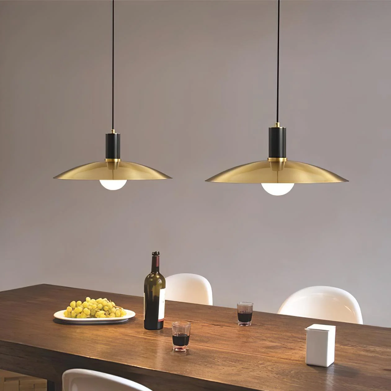 Thalora Brass & Glass Classic Pendant Lamp - Image 8