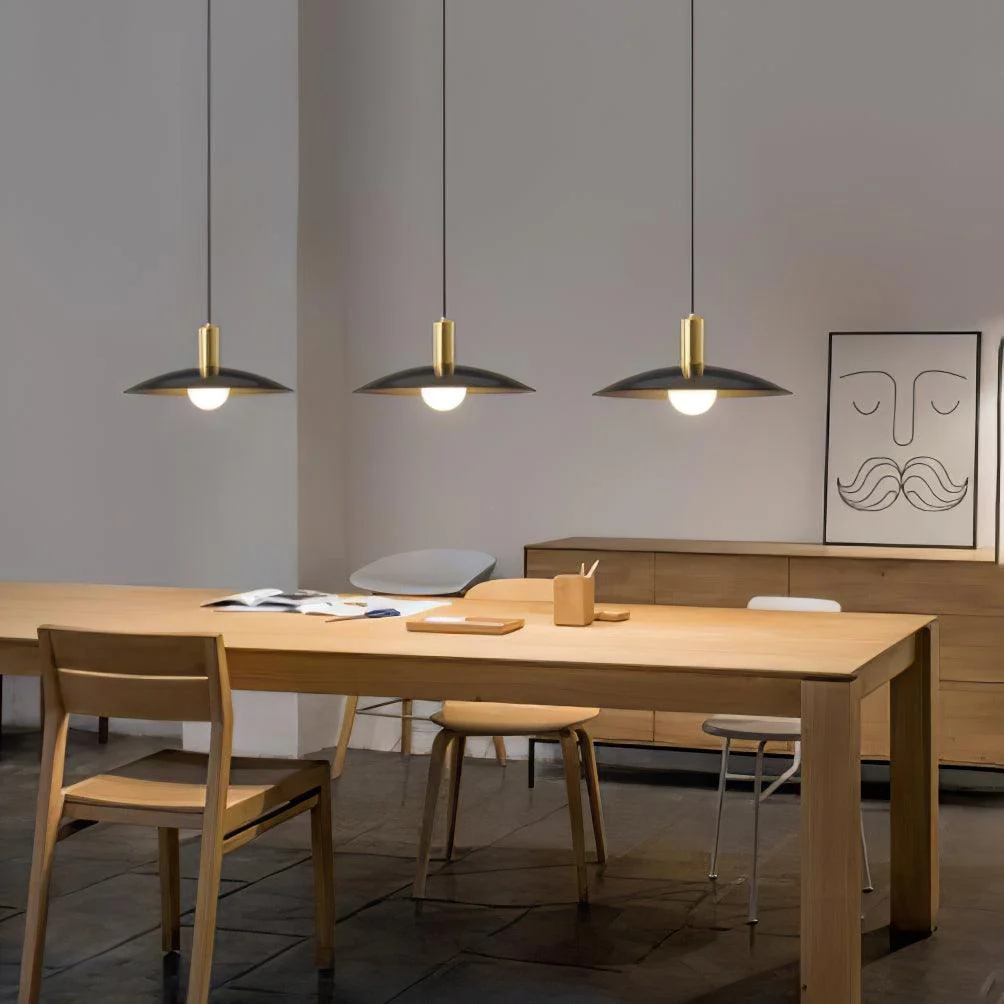 Thalora Brass & Glass Classic Pendant Lamp - Image 9