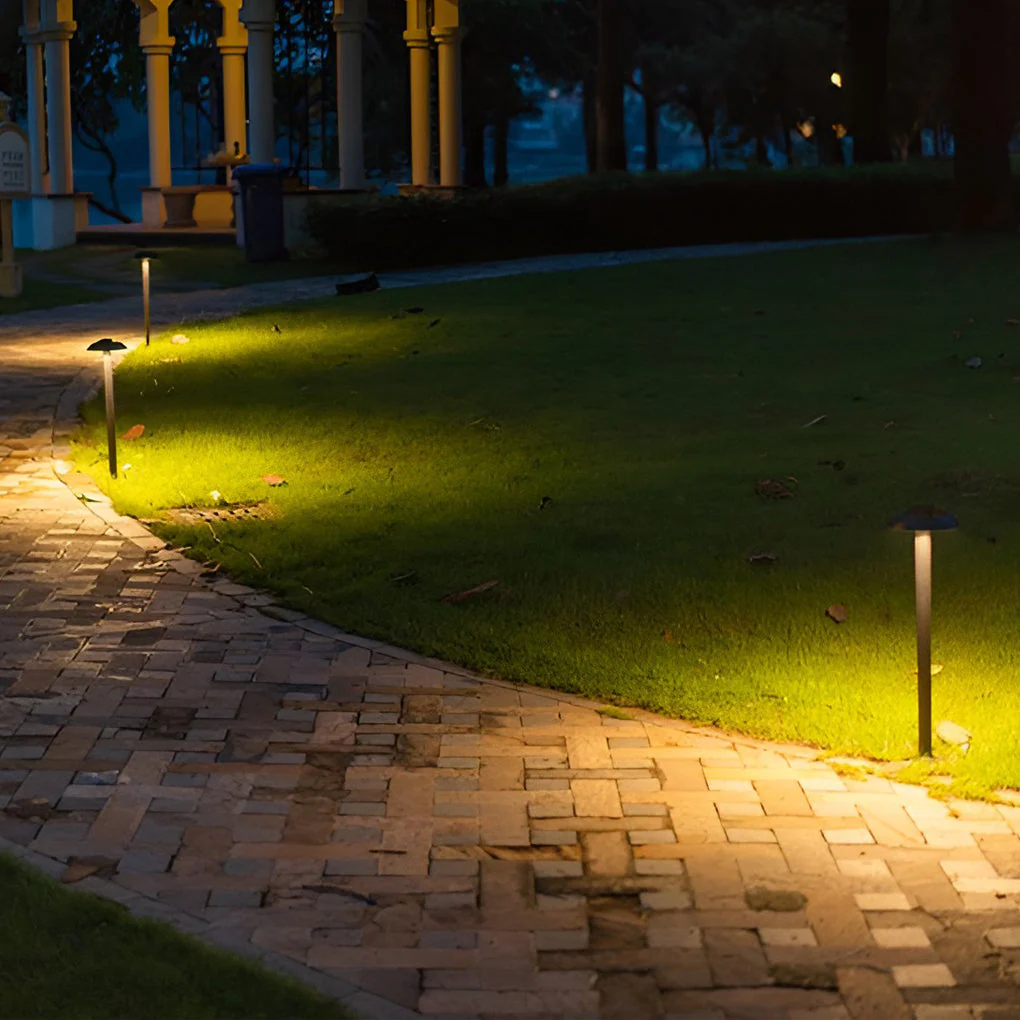 Thelma Modern Mushroom Landscape Outdoor Post Lamp - Image 2