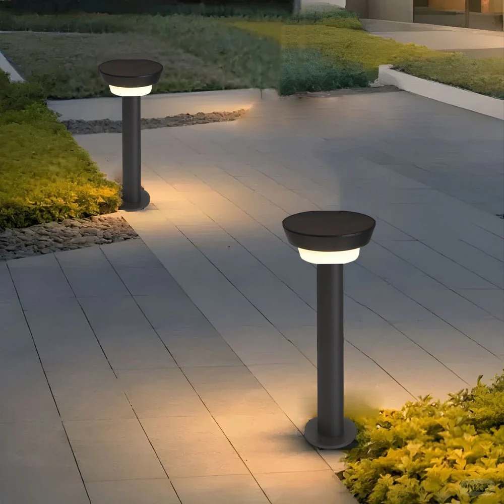 Theob Sleek Cylinder LED Outdoor Path Light - Image 12