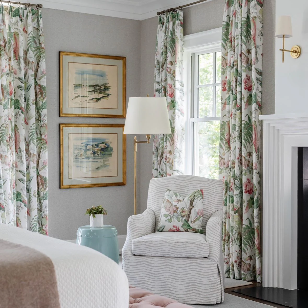 Theodore Wall Lamp Brass Fabric - Image 5