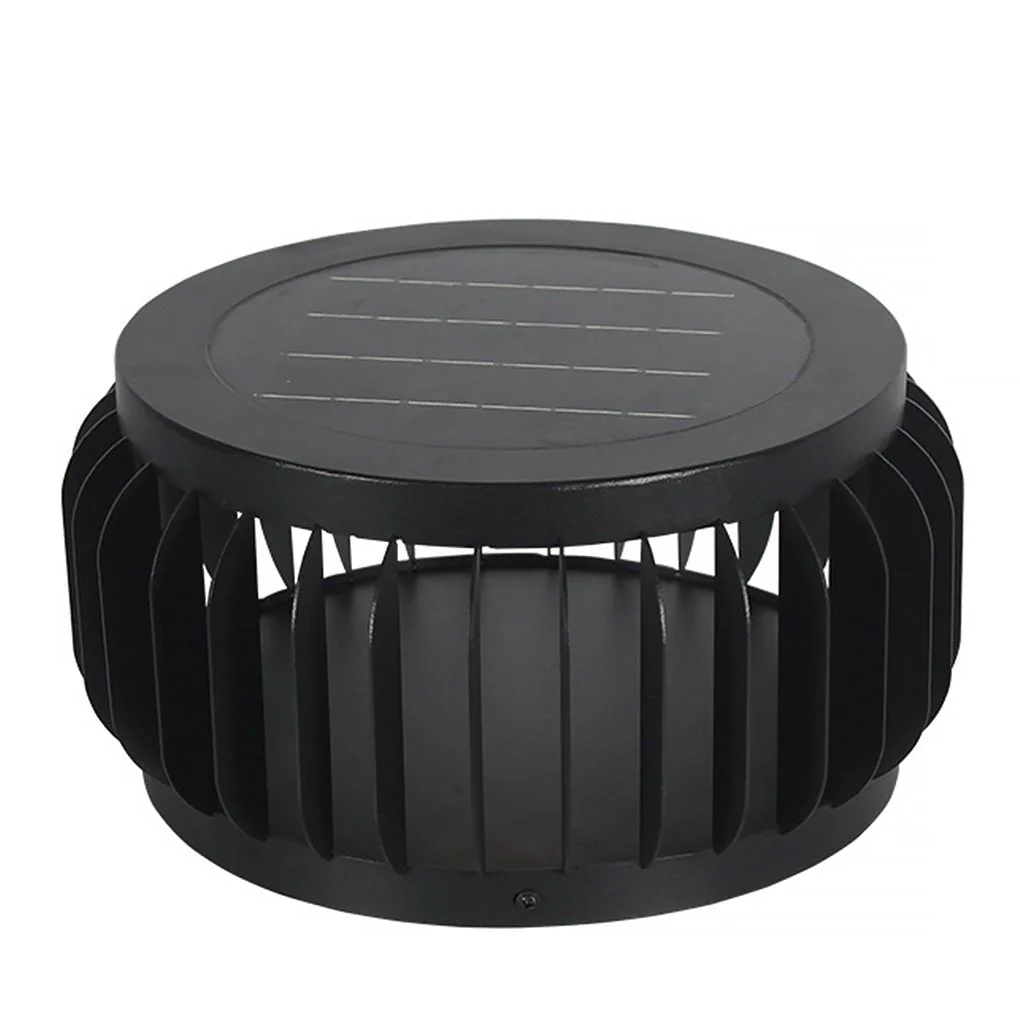 Theora Modern Solar Three-color Steel Outdoor Post Light - Image 10