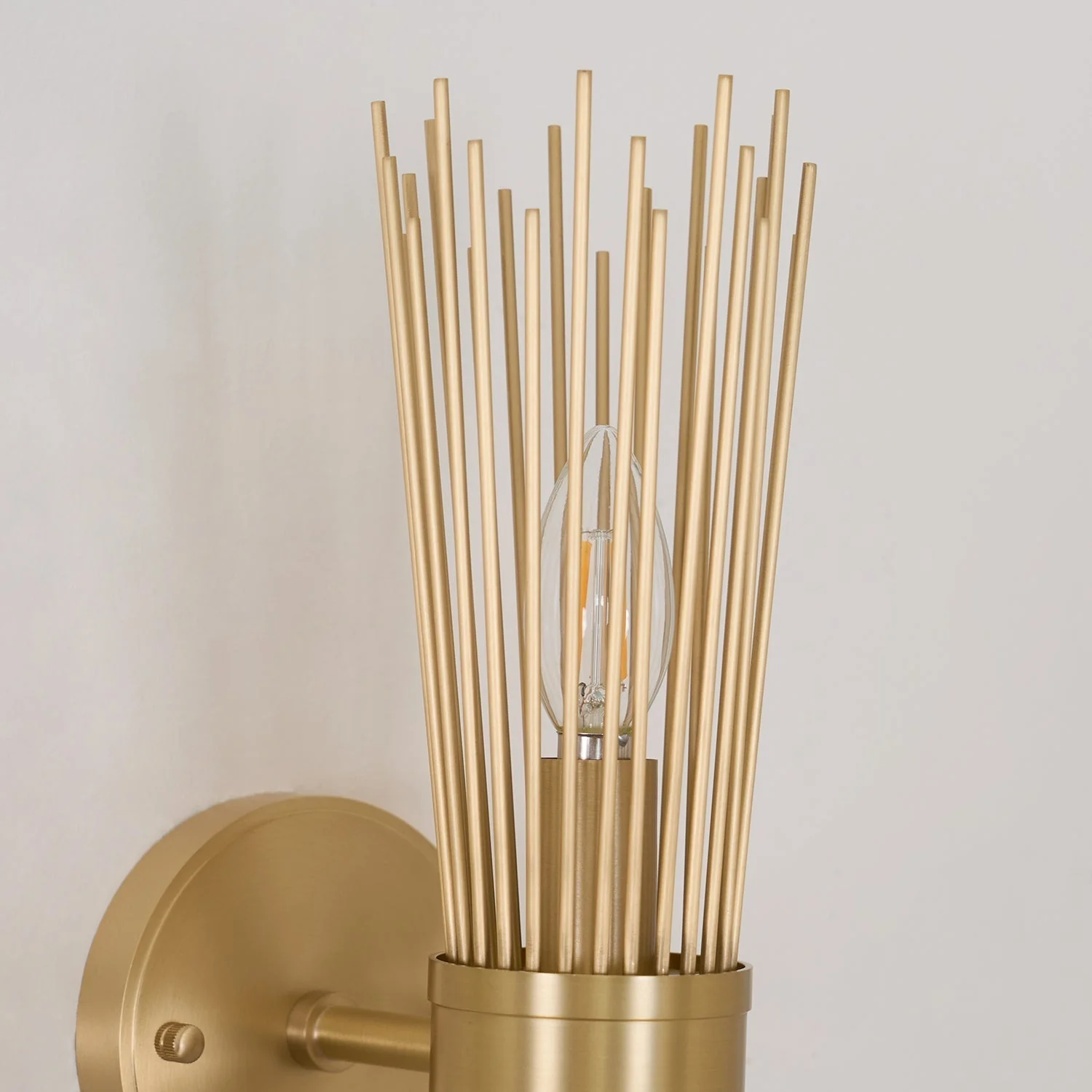 Thresher Postmodern Luxury Candle Brass Wall Light - Image 13