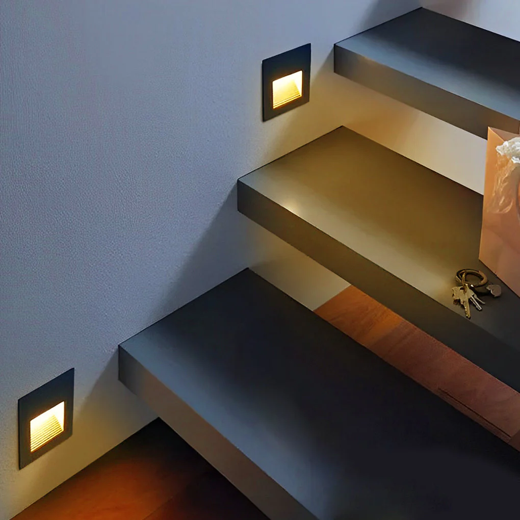 Thuder Visual Recessed LED Modern Outdoor Step Lights - Image 4