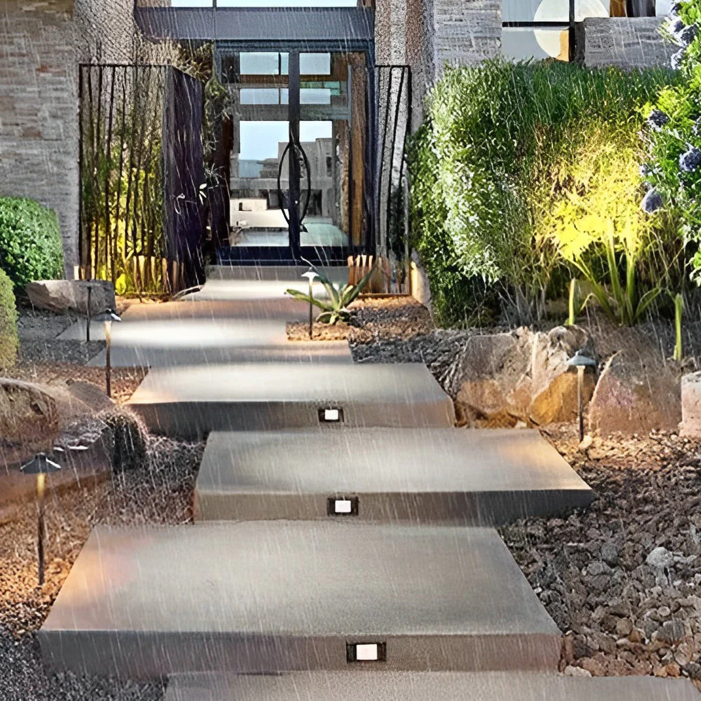 Thuder Visual Recessed LED Modern Outdoor Step Lights - Image 5