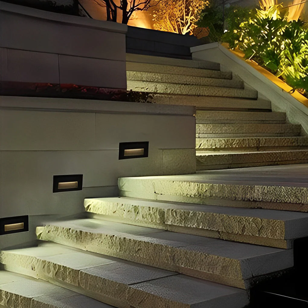 Thuder Visual Recessed LED Modern Outdoor Step Lights - Image 6