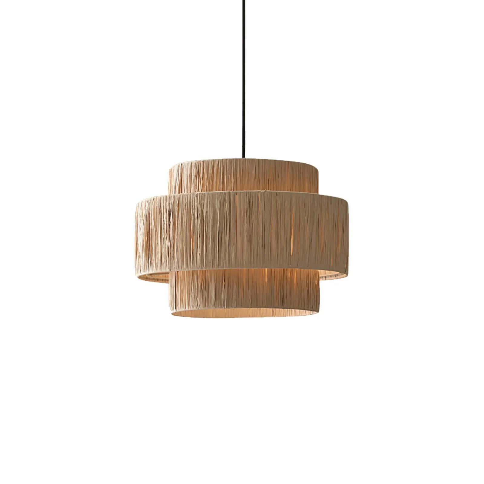Thyra Straw Traditional Retro Pendant Light - Image 17