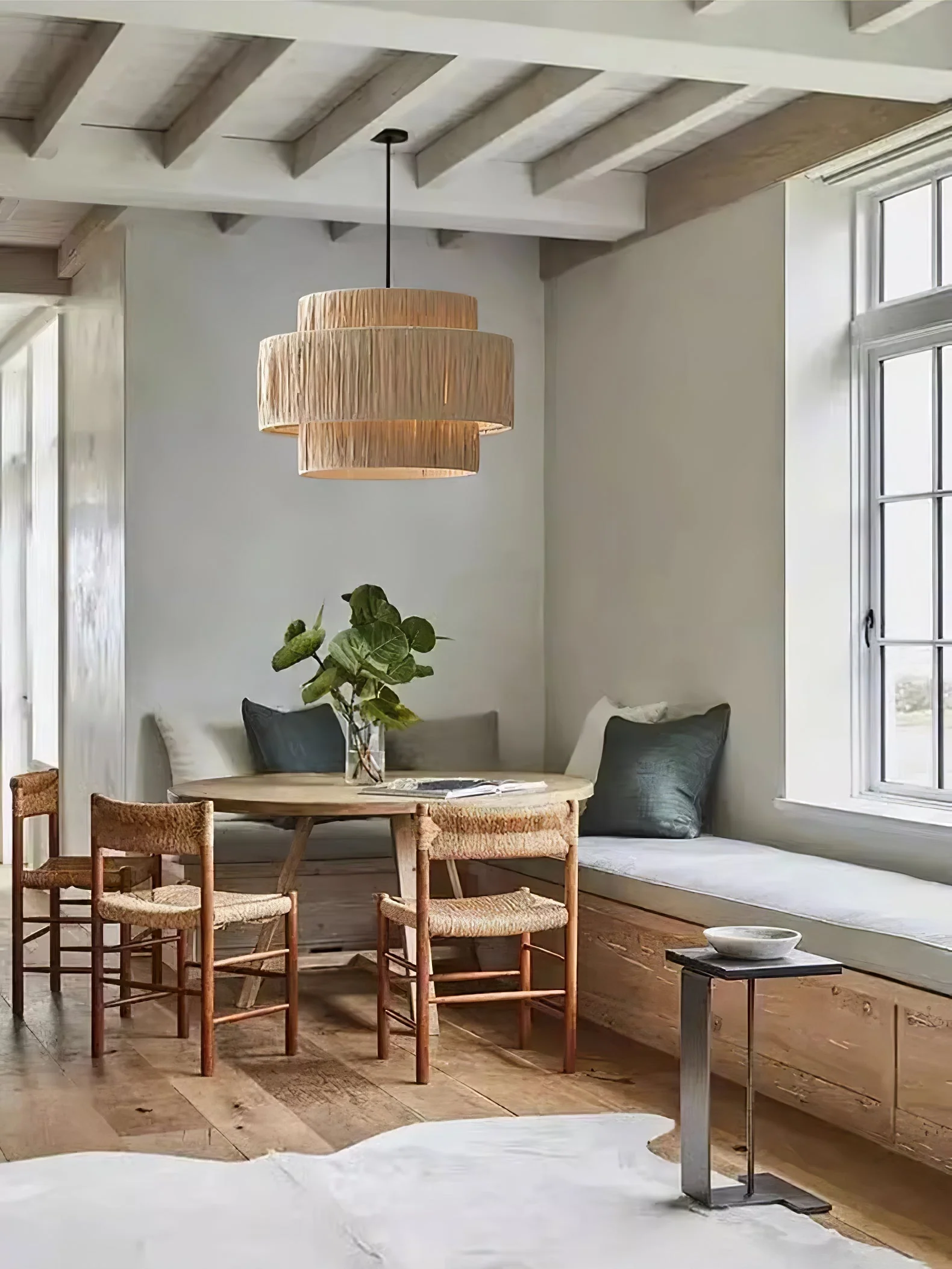 Thyra Straw Traditional Retro Pendant Light - Image 21