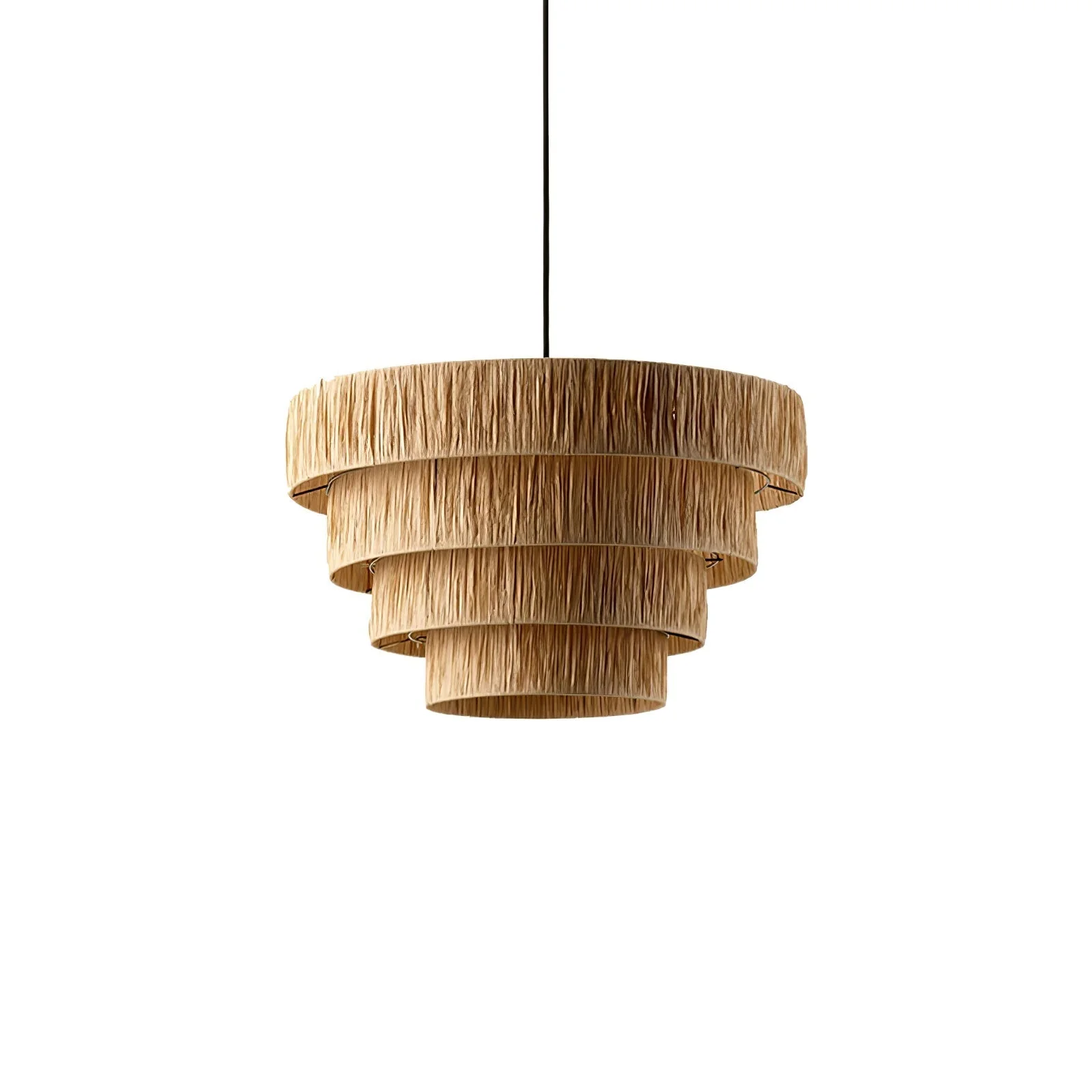 Thyra Straw Traditional Retro Pendant Light - Image 26