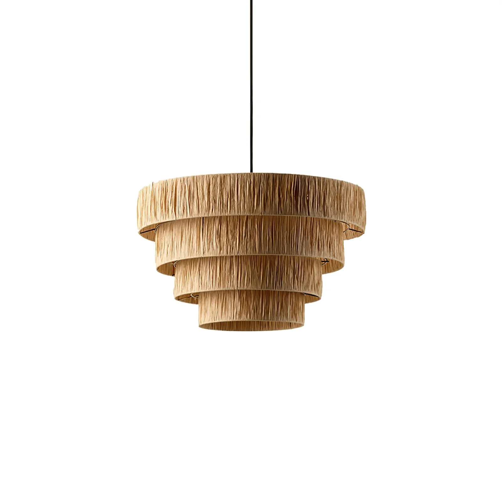 Thyra Straw Traditional Retro Pendant Light - Image 29
