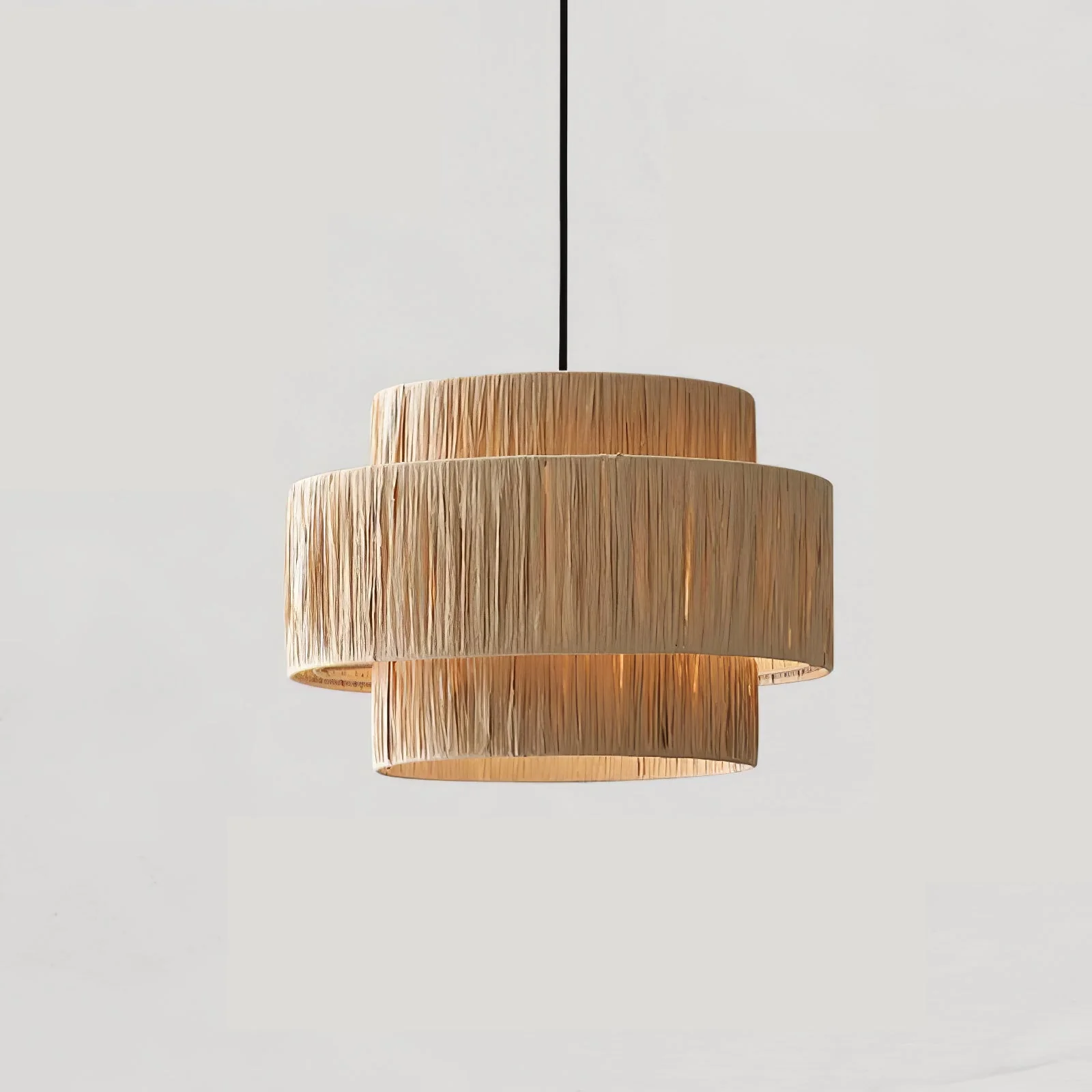 Thyra Straw Traditional Retro Pendant Light - Image 30