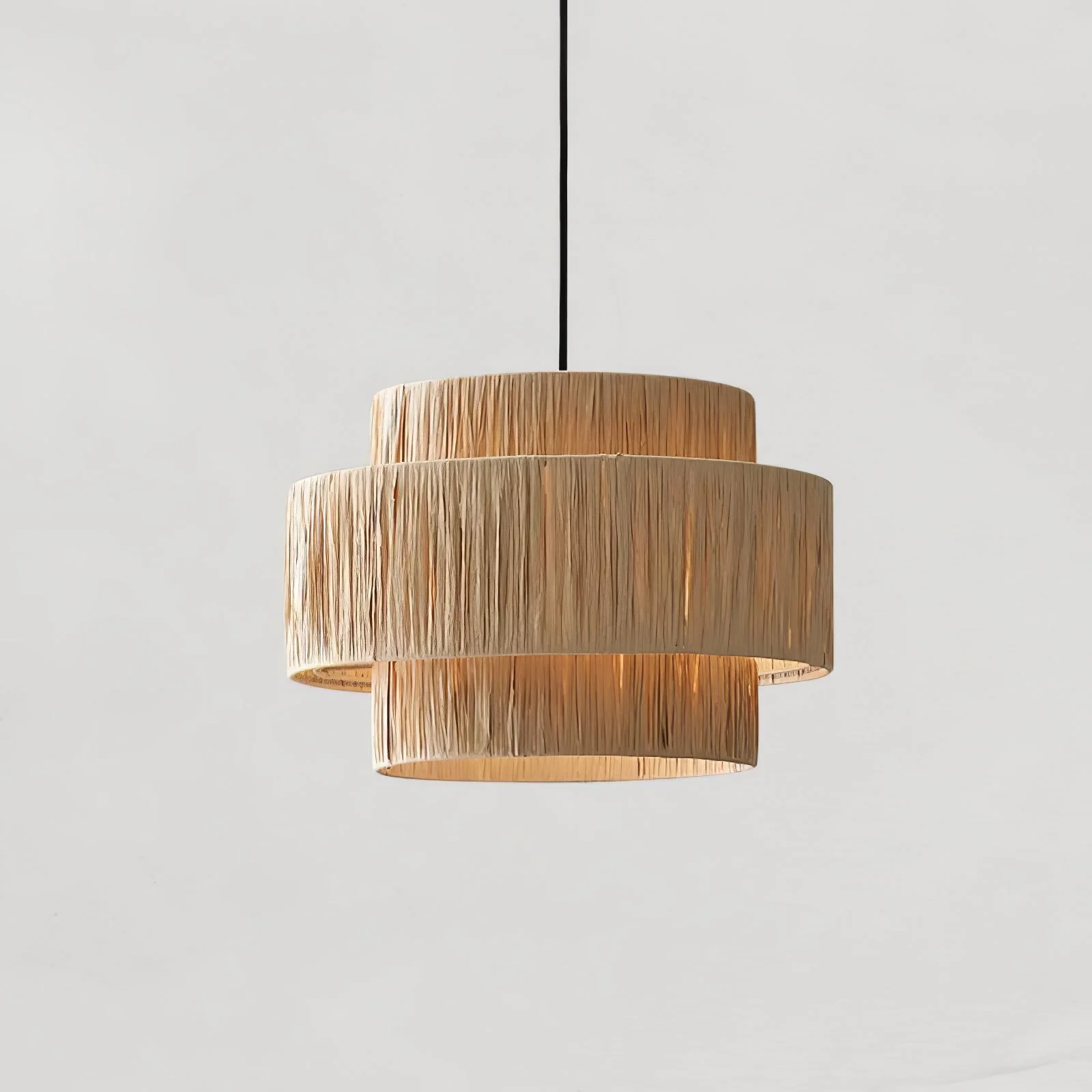Thyra Straw Traditional Retro Pendant Light - Image 36