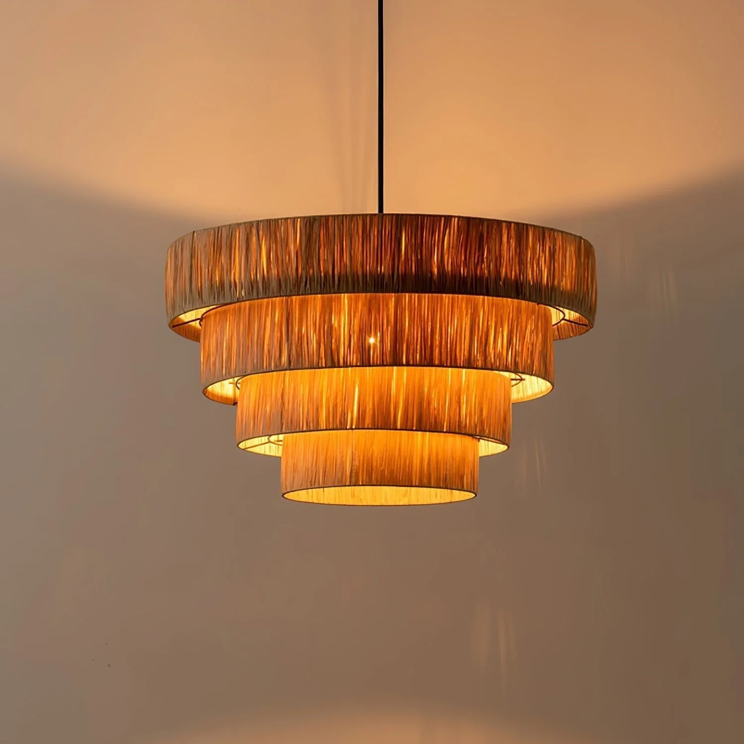Thyra Straw Traditional Retro Pendant Light - Image 42