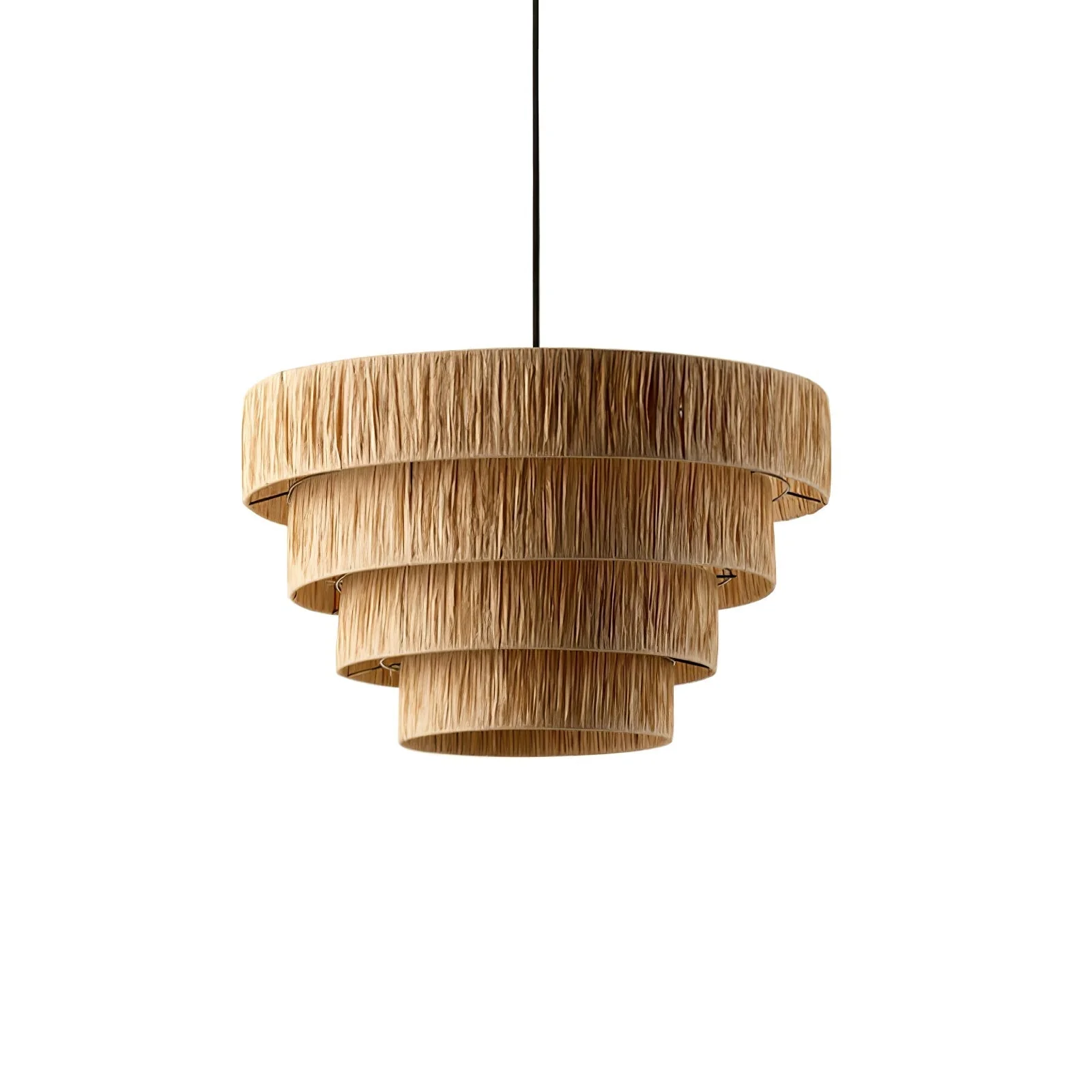 Thyra Straw Traditional Retro Pendant Light - Image 7