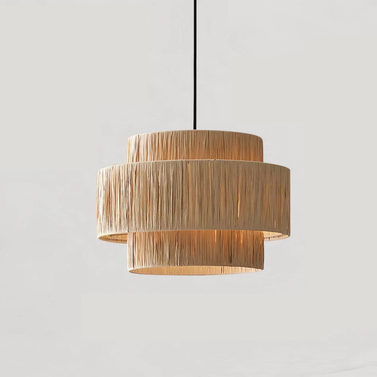 Thyra Straw Traditional Retro Pendant Light - Image 8