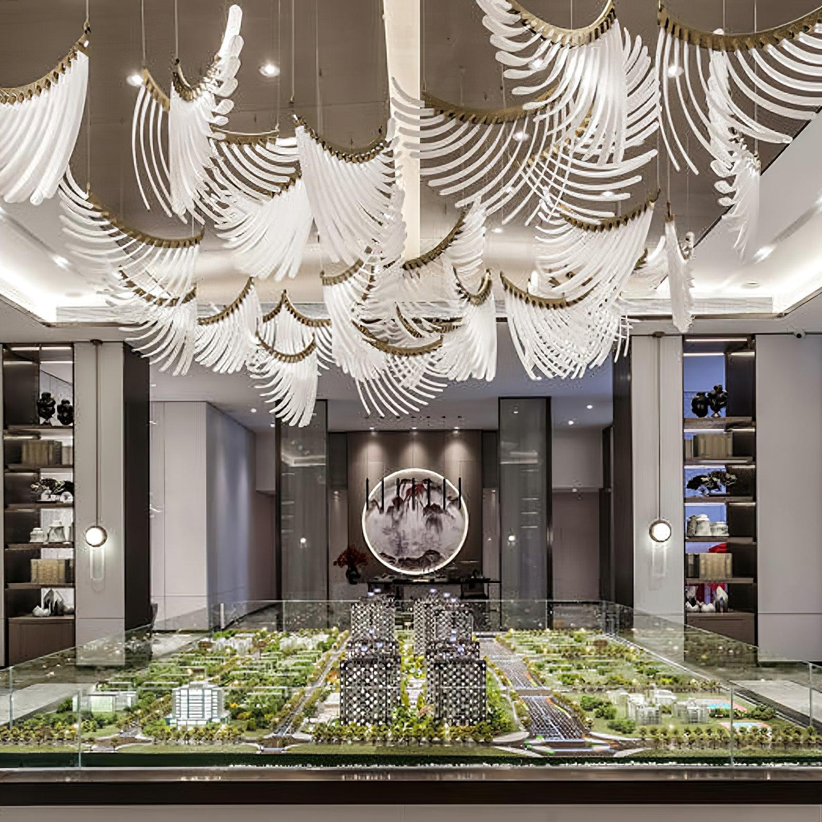 Tiered Postmodern Luxury Palmette Chandelier - Image 16