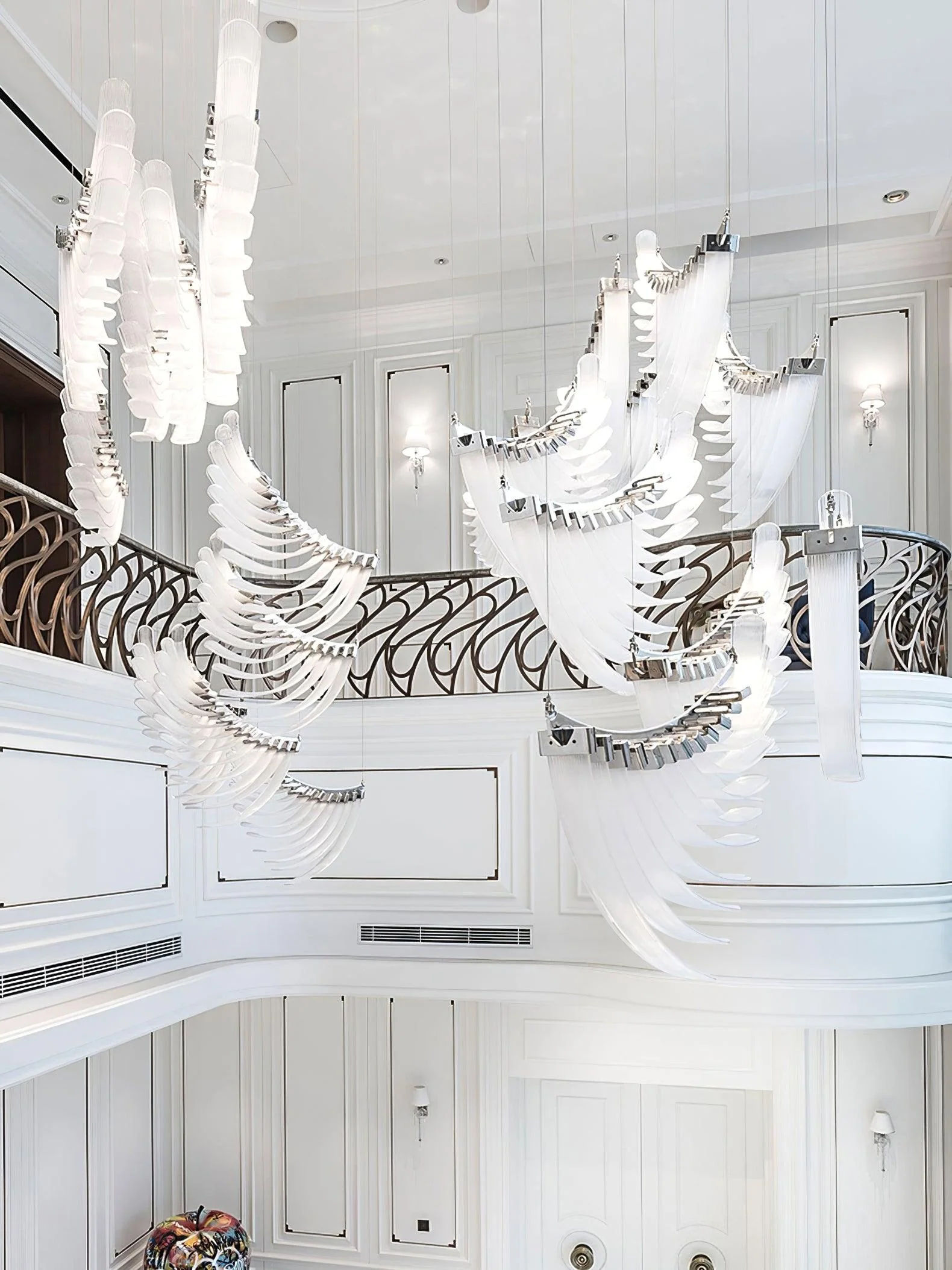 Tiered Postmodern Luxury Palmette Chandelier - Image 20