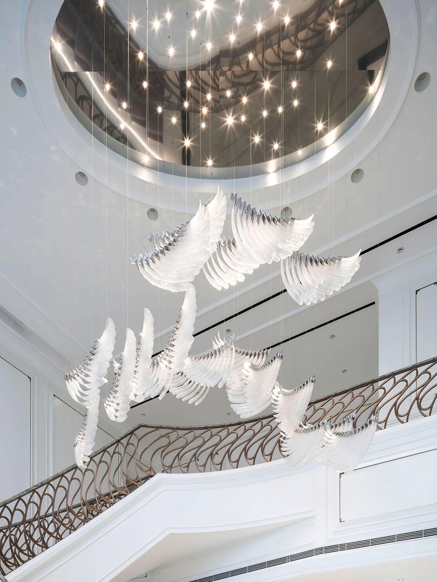 Tiered Postmodern Luxury Palmette Chandelier - Image 22