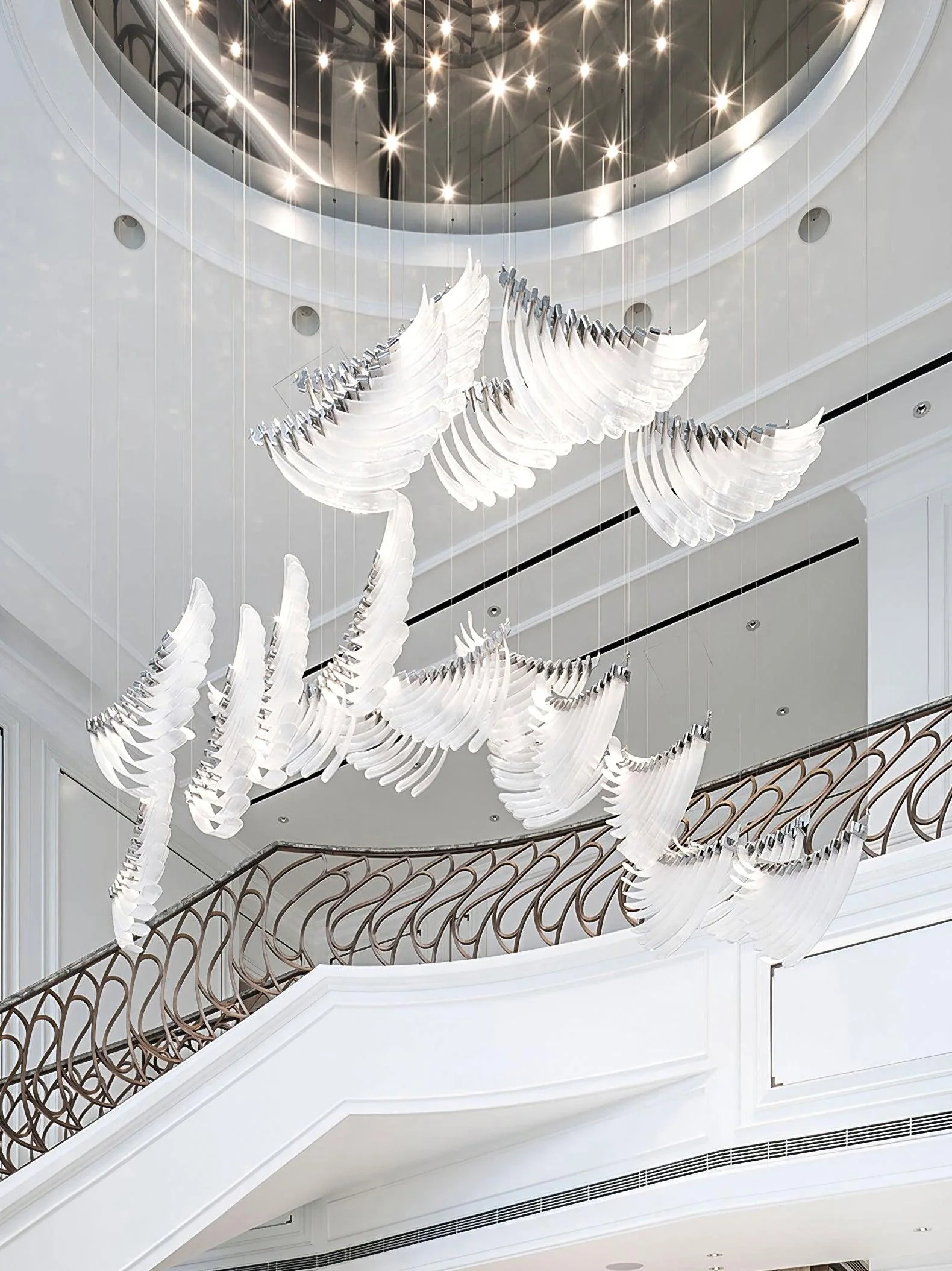 Tiered Postmodern Luxury Palmette Chandelier - Image 27