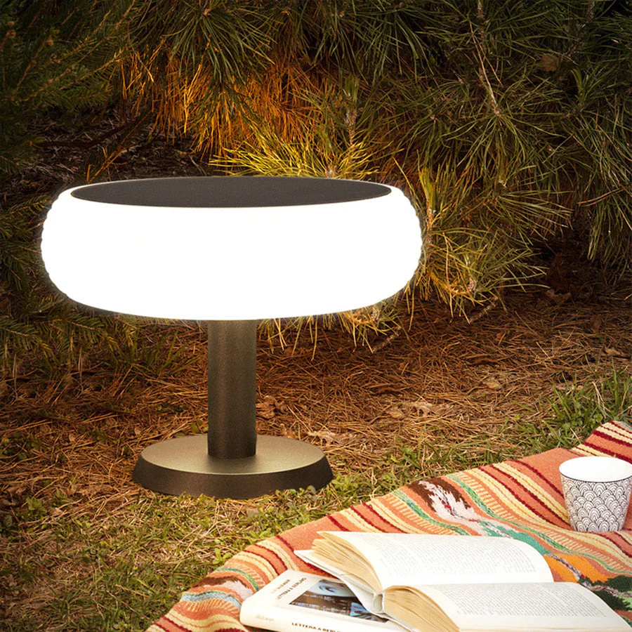 Tila Round Landscape Outdoor Pillar Lights - Image 2