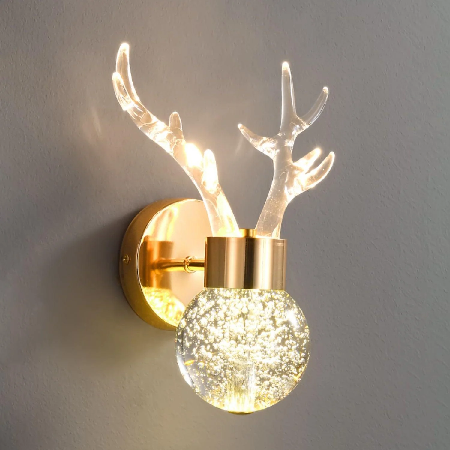 Timber Postmodern Luxury Deer Crystal Wall Lamp - Image 18