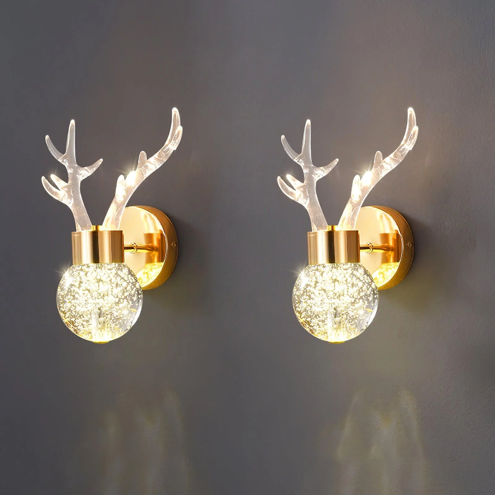 Timber Postmodern Luxury Deer Crystal Wall Lamp - Image 21