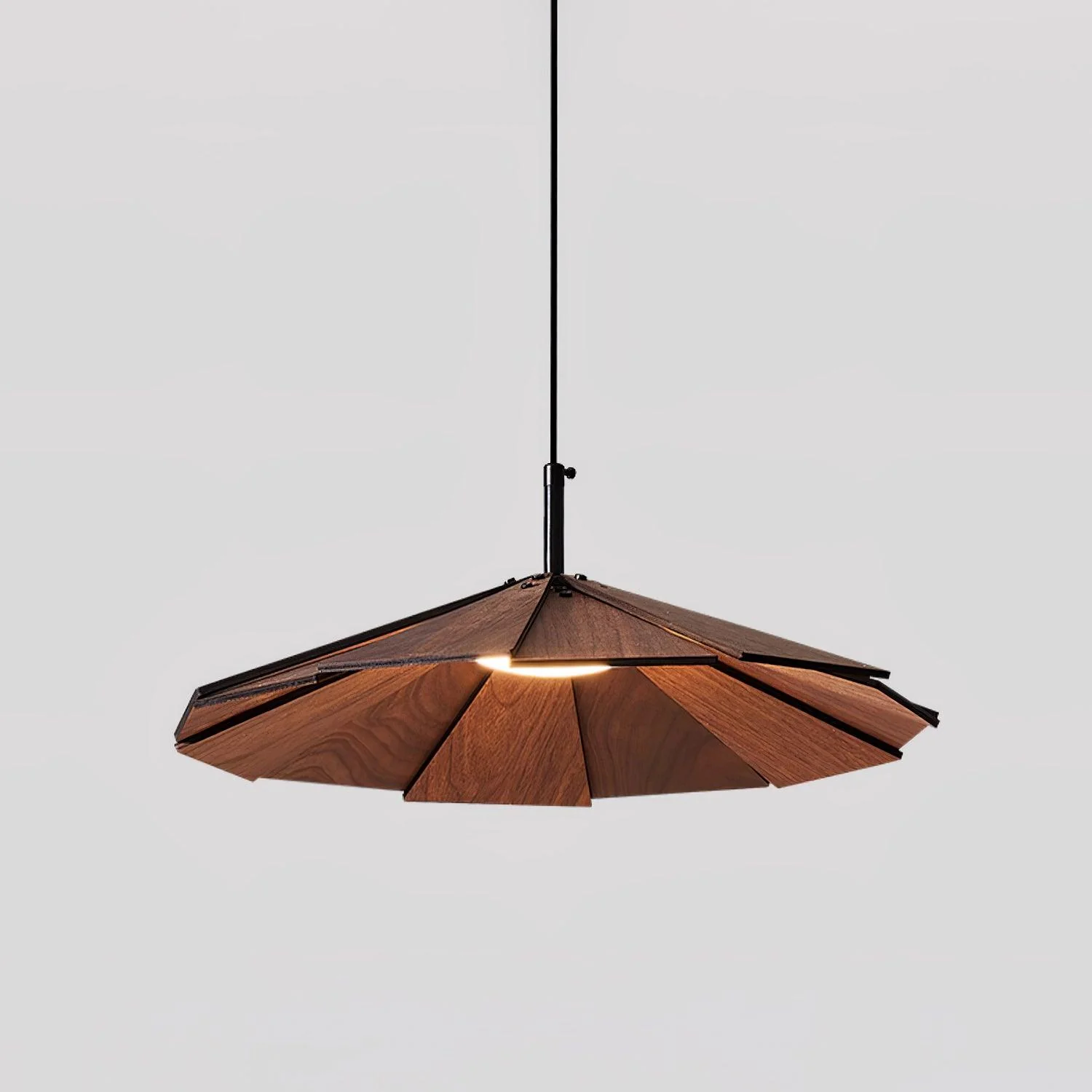 Woodura Umbrella Wooden Pendant Light - Image 16