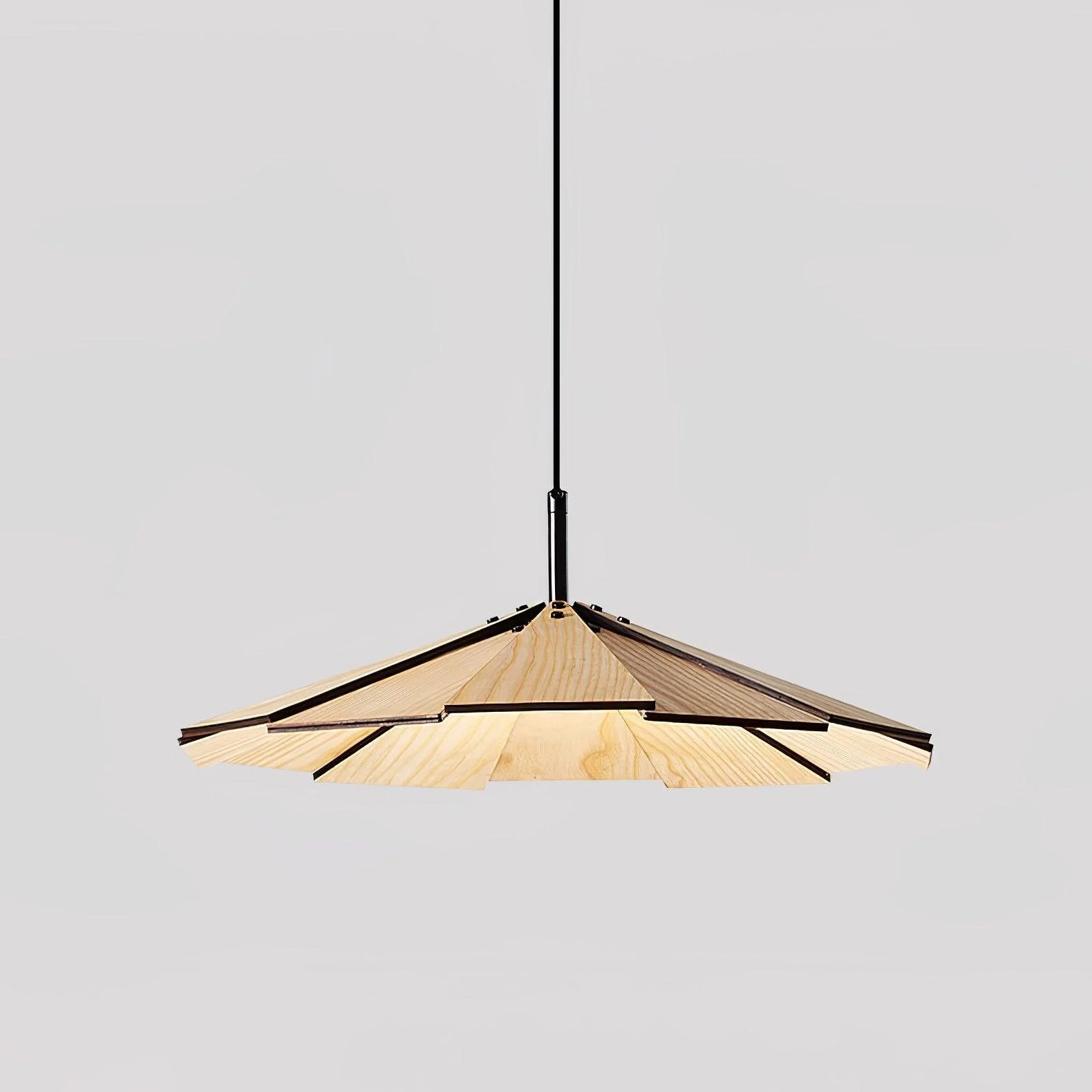 Woodura Umbrella Wooden Pendant Light - Image 18
