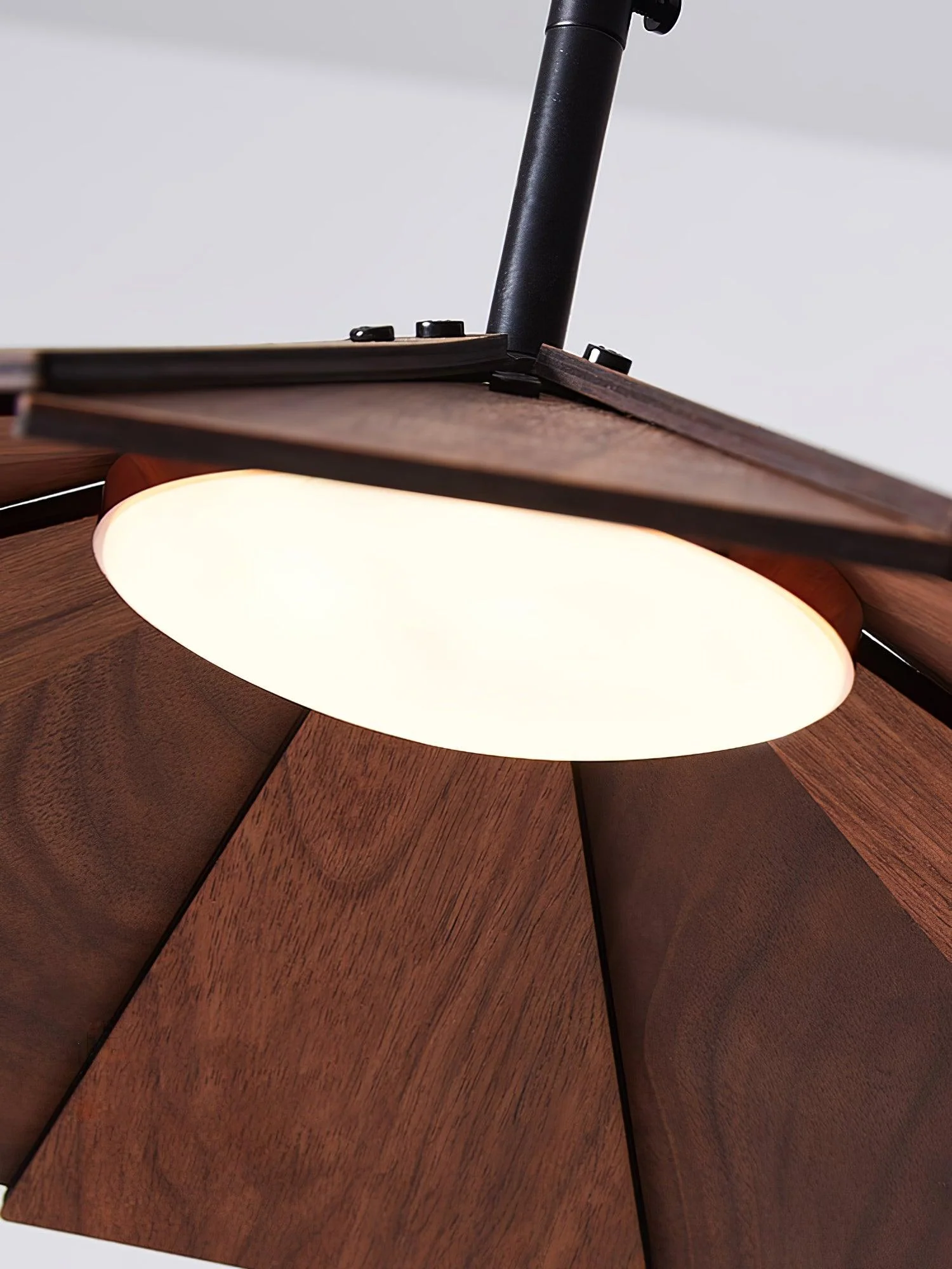 Woodura Umbrella Wooden Pendant Light - Image 8