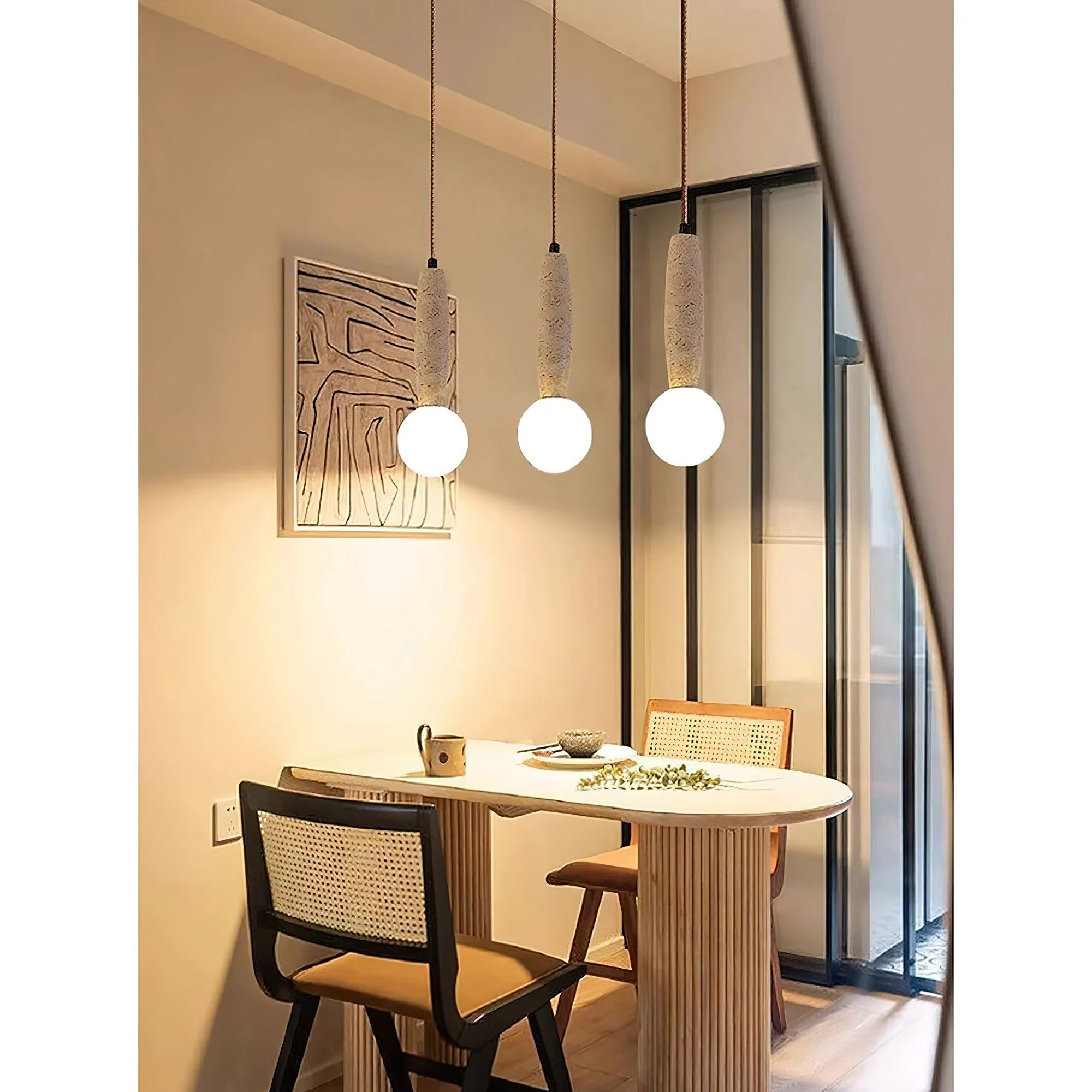Torrano Wabi-Sabi Travertine Pendant Light - Image 9