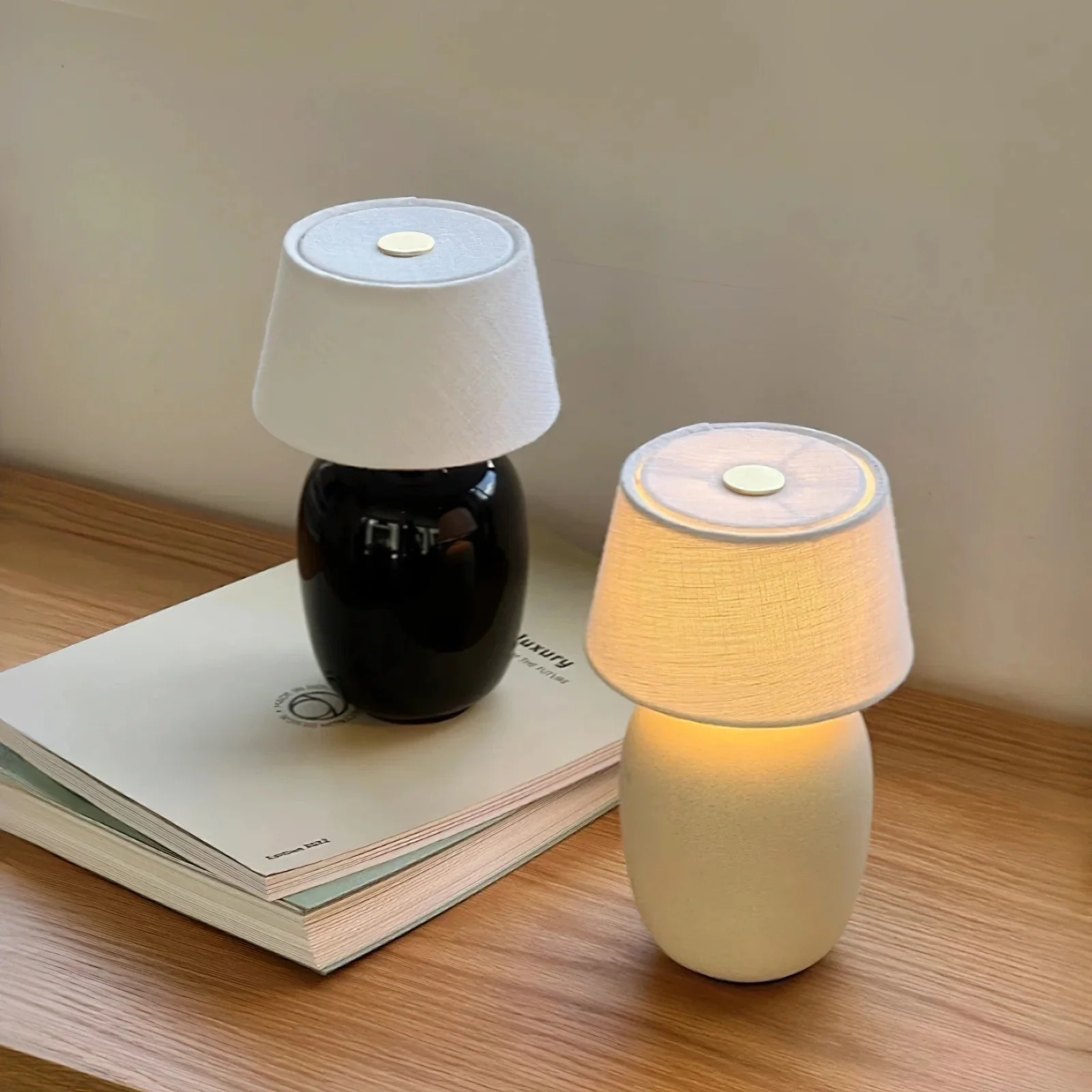 Torso Farmhouse Ceramic Table Lamp - Image 20