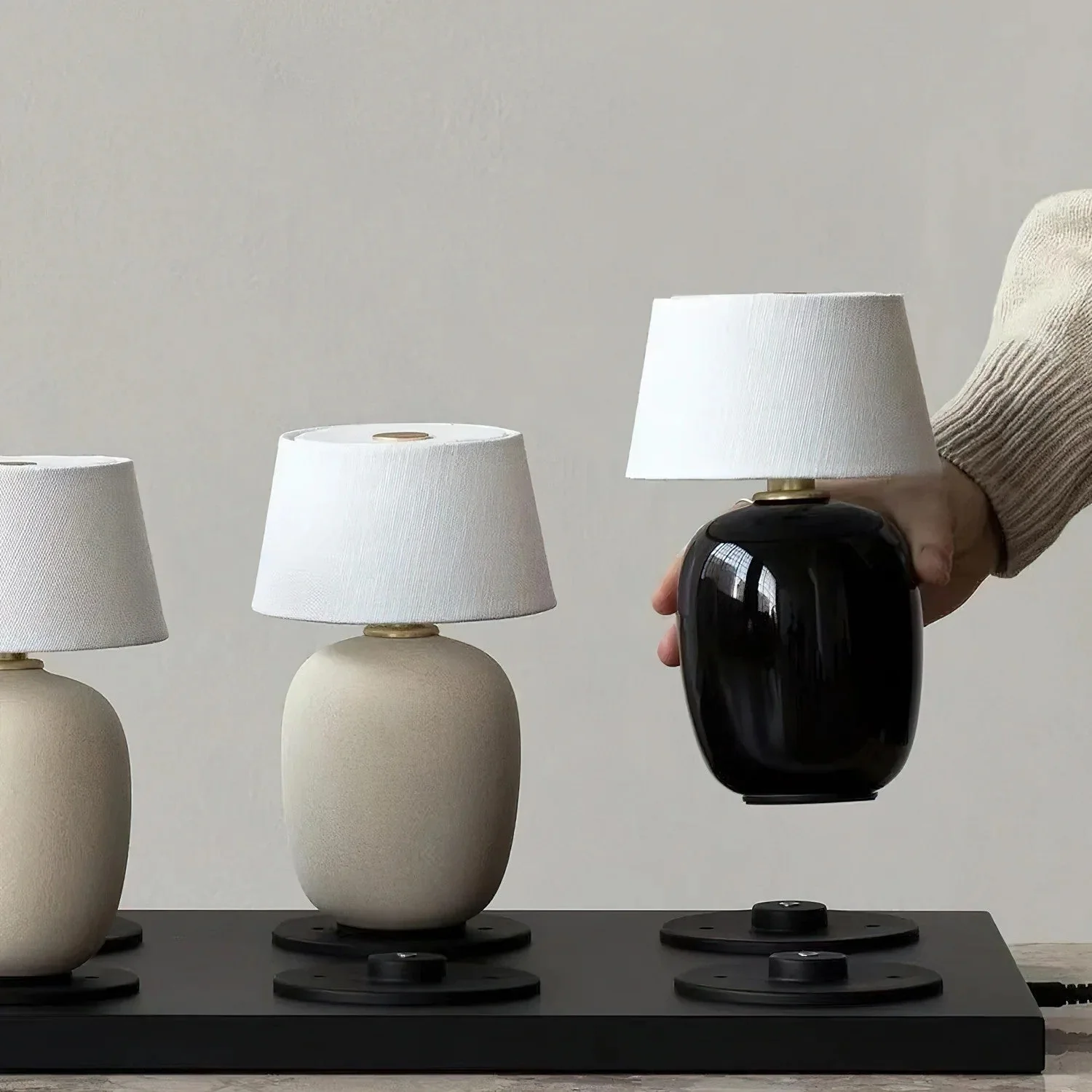 Torso Farmhouse Ceramic Table Lamp - Image 6
