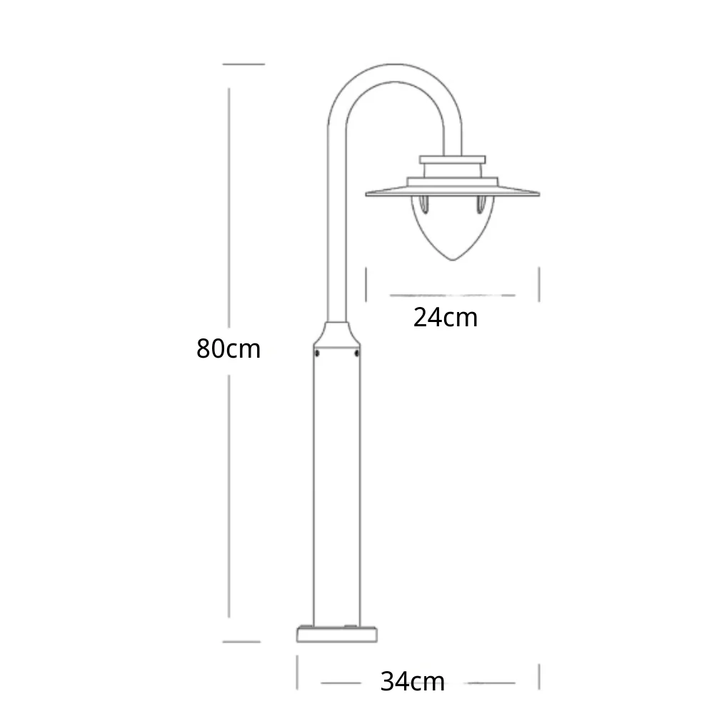 Tower Pole Elegant Minimalist Outdoor Lights - Image 2