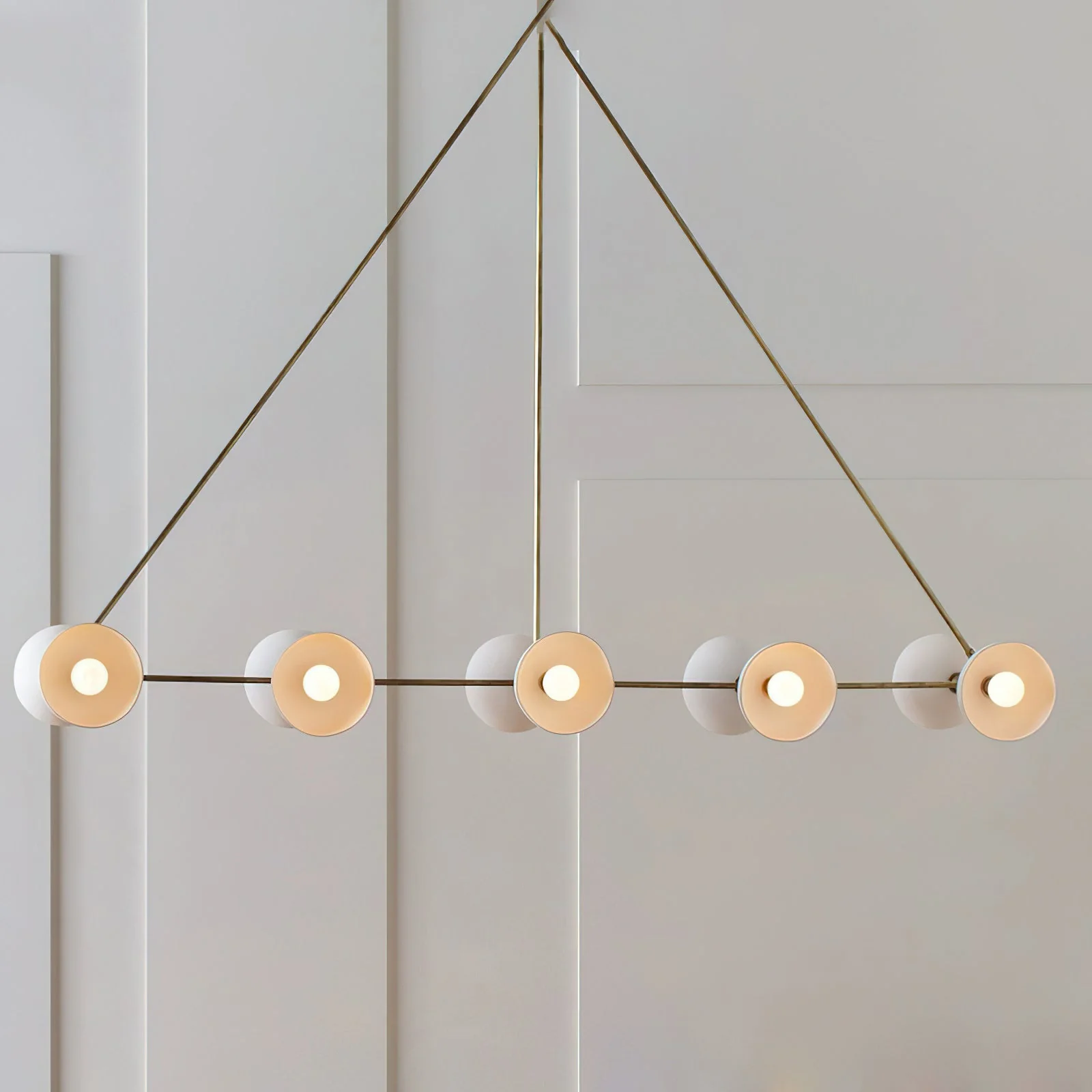 Trapeze Contemporary Glass Chandelier - Image 12