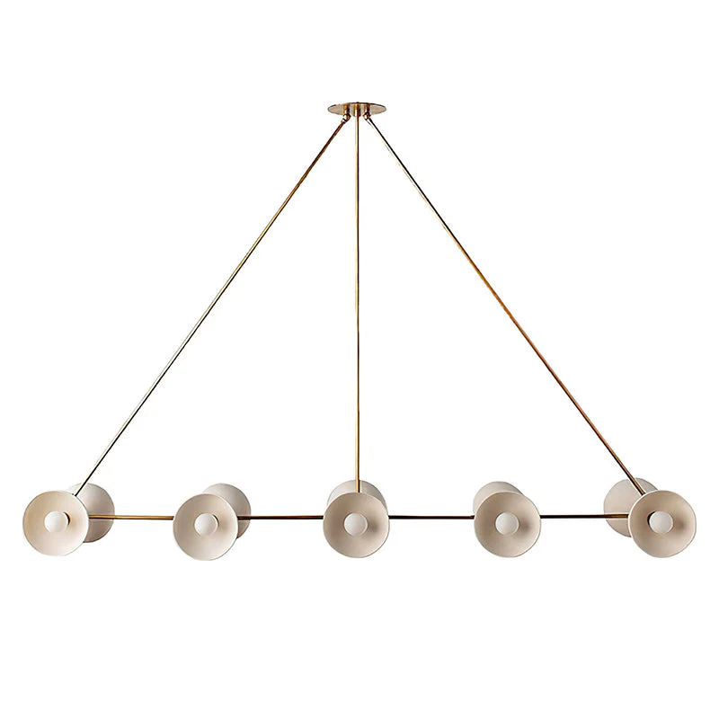 Trapeze Contemporary Glass Chandelier - Image 18