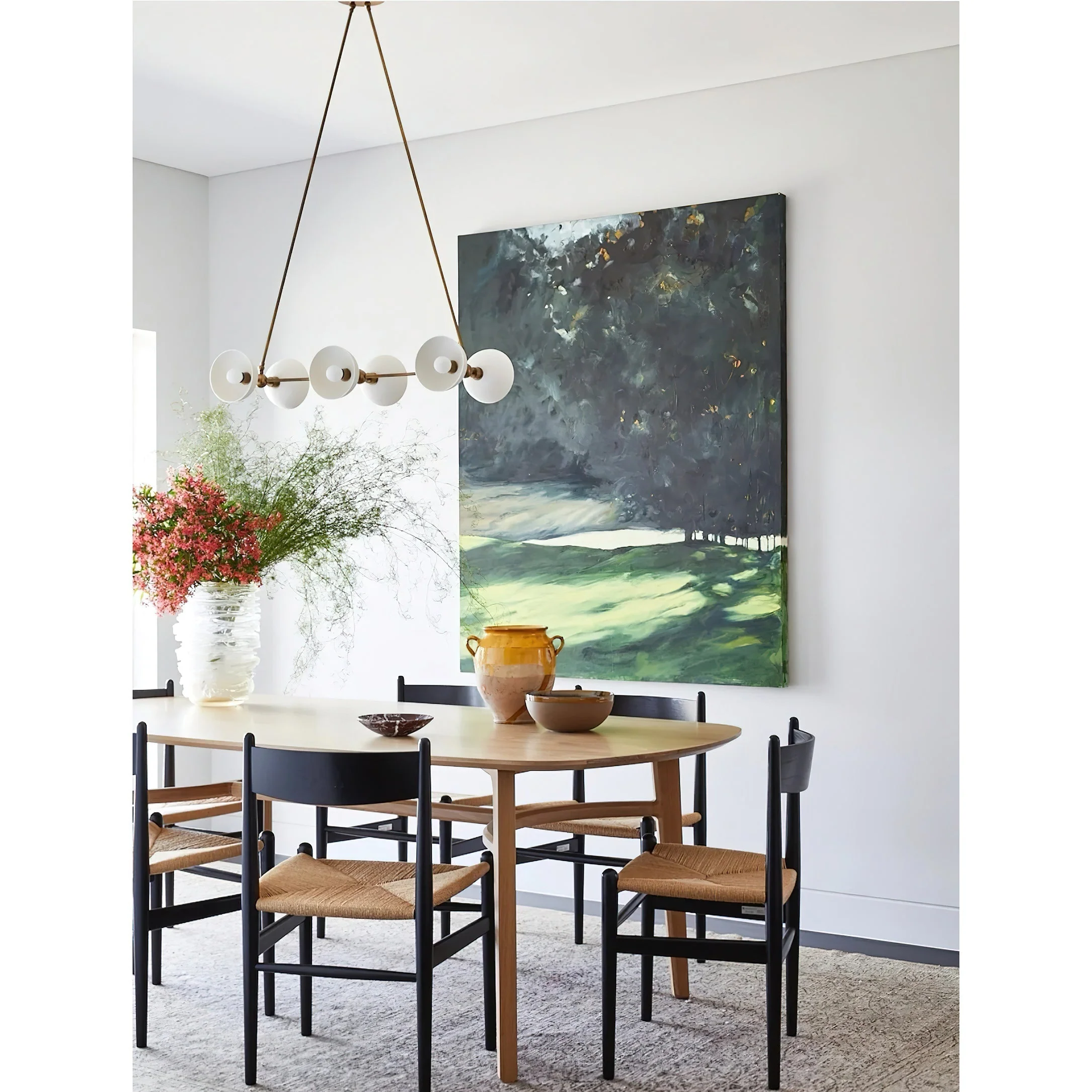 Trapeze Contemporary Glass Chandelier - Image 5