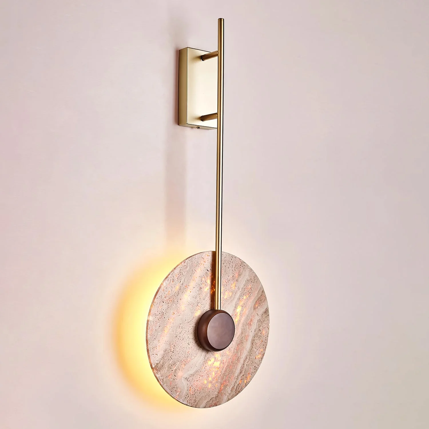 Travertine Disc Oriental Travertine Wall Light - Image 10