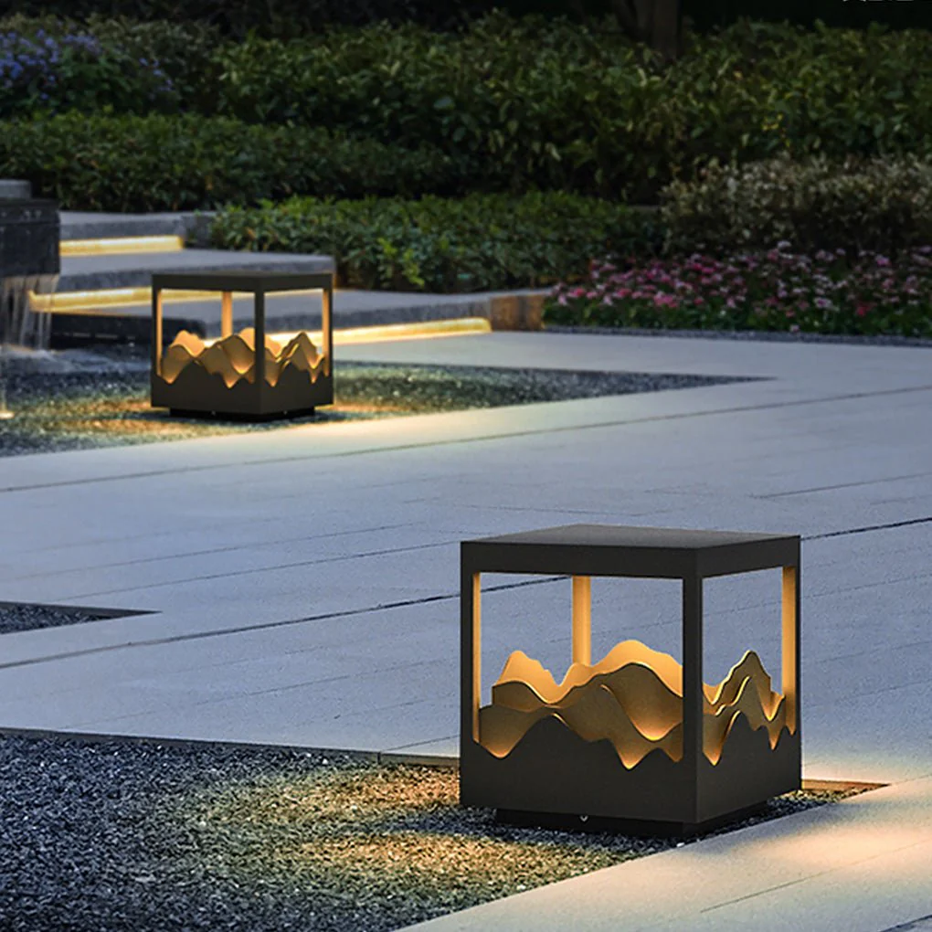 Trent LED Courtyard Atmosphere Landscape Steel Outdoor Lamp
