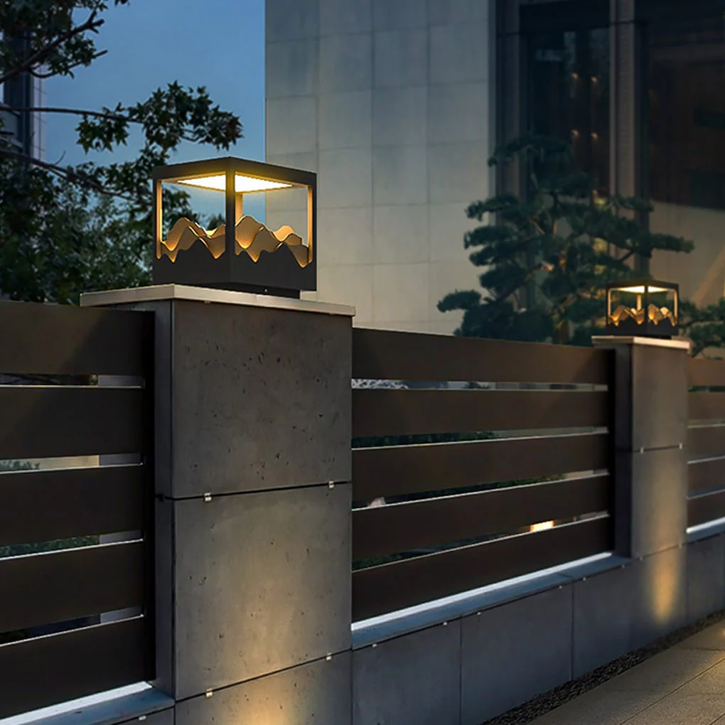 Trent LED Courtyard Atmosphere Landscape Steel Outdoor Lamp - Image 5