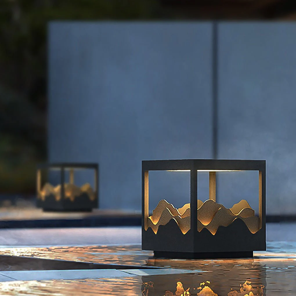 Trent LED Courtyard Atmosphere Landscape Steel Outdoor Lamp - Image 6