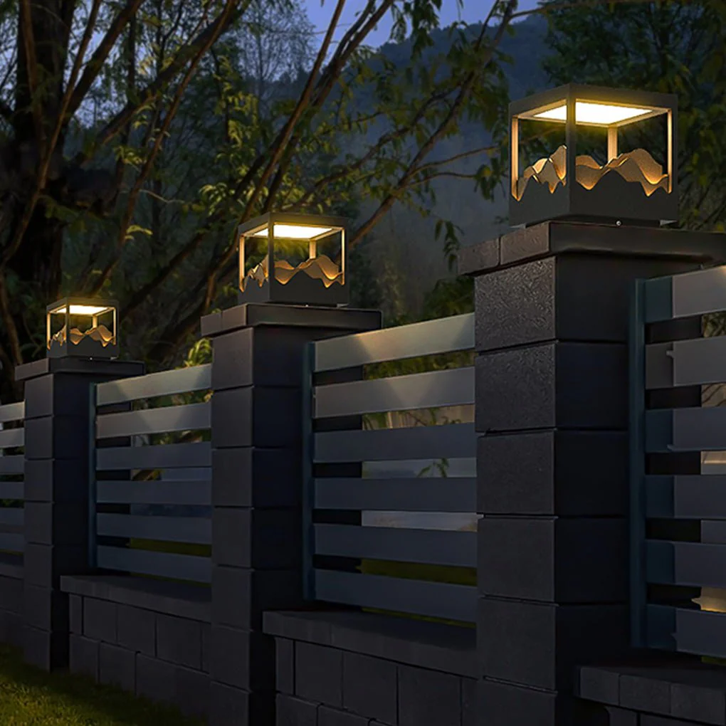 Trent LED Courtyard Atmosphere Landscape Steel Outdoor Lamp - Image 9