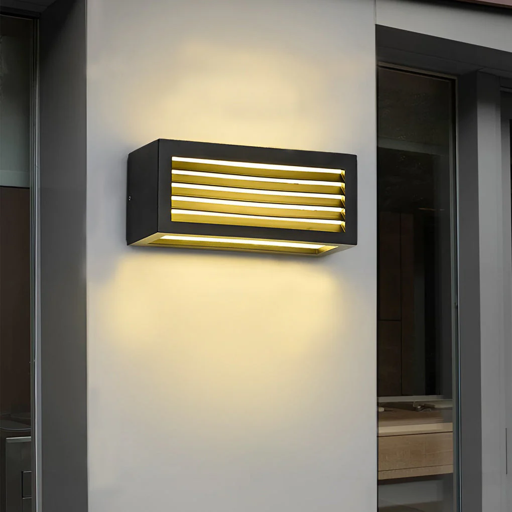 Trina Rectangle Modern Outdoor Wall Sconces - Image 6