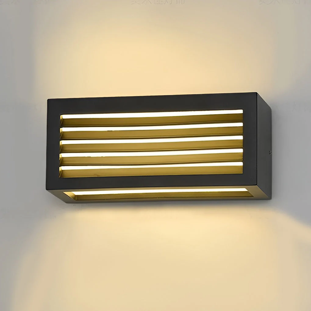 Trina Rectangle Modern Outdoor Wall Sconces - Image 8