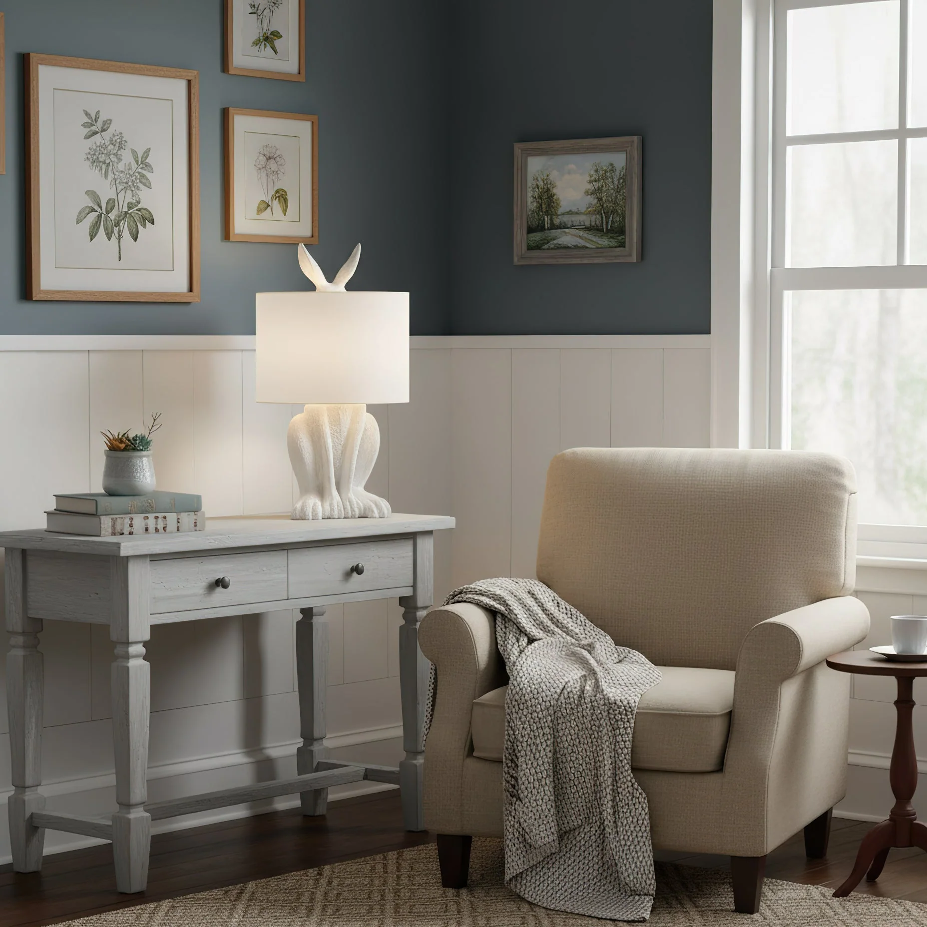 Trinx Artistic Fabric Table Lamp - Image 4