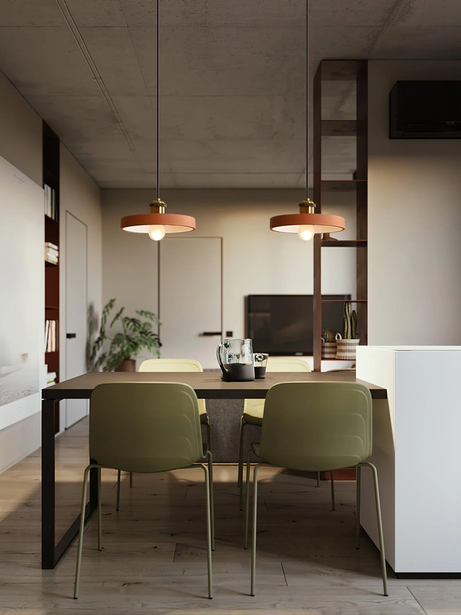 Trio Industrial Resin Pendant Lamp - Image 64