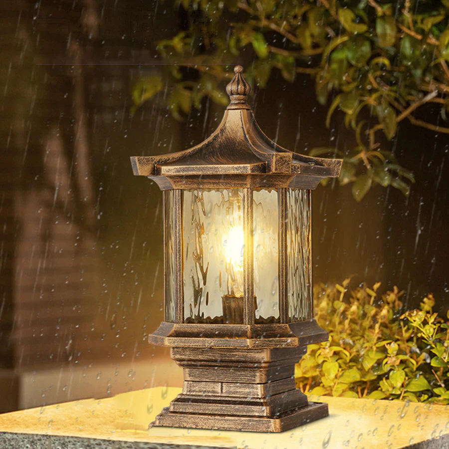 Trixi Vintage European-style Outdoor Pillar Lights - Image 9