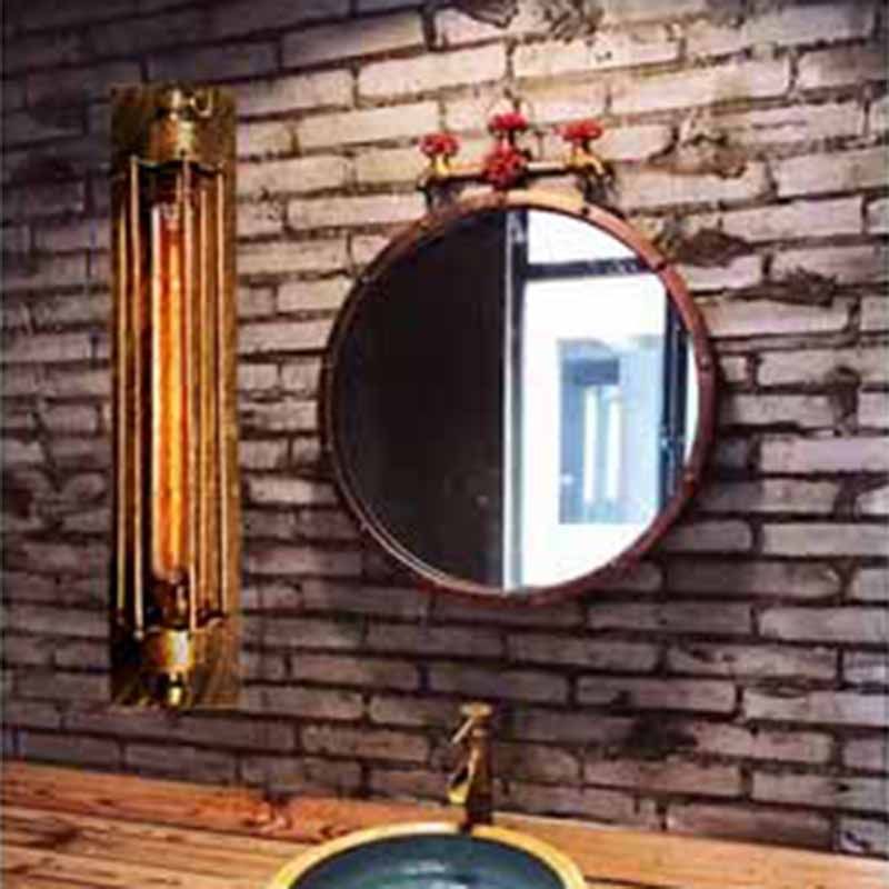 Tronel Vintage Cylinder Metal Wall Lamp, Black/Red/Silver/Gold - Image 2